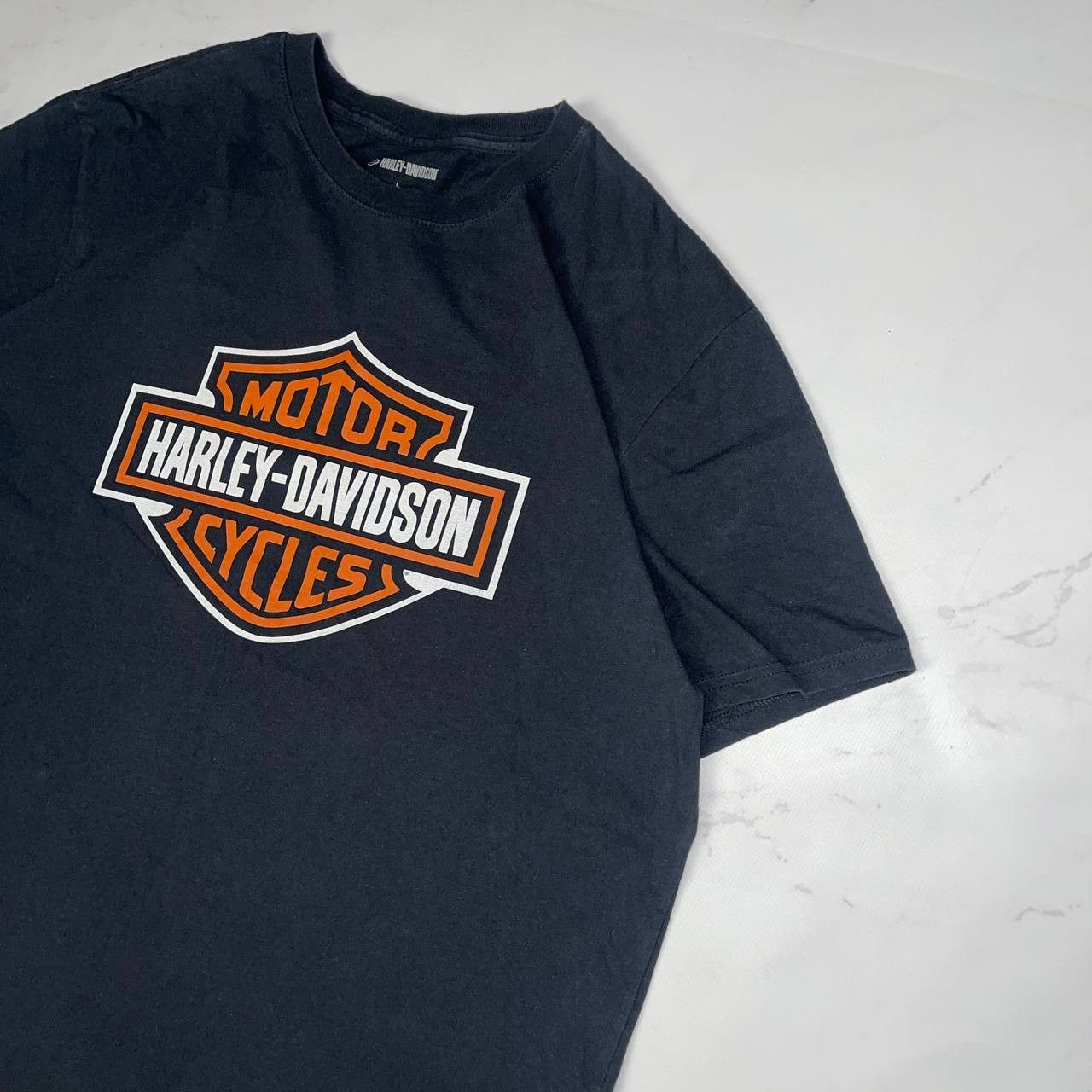 Harley Davidson Vintage Y2K Harley Davidson motorcycle t-shirt Size L Black Size US L / EU 52-54 / 3 - 4 Thumbnail