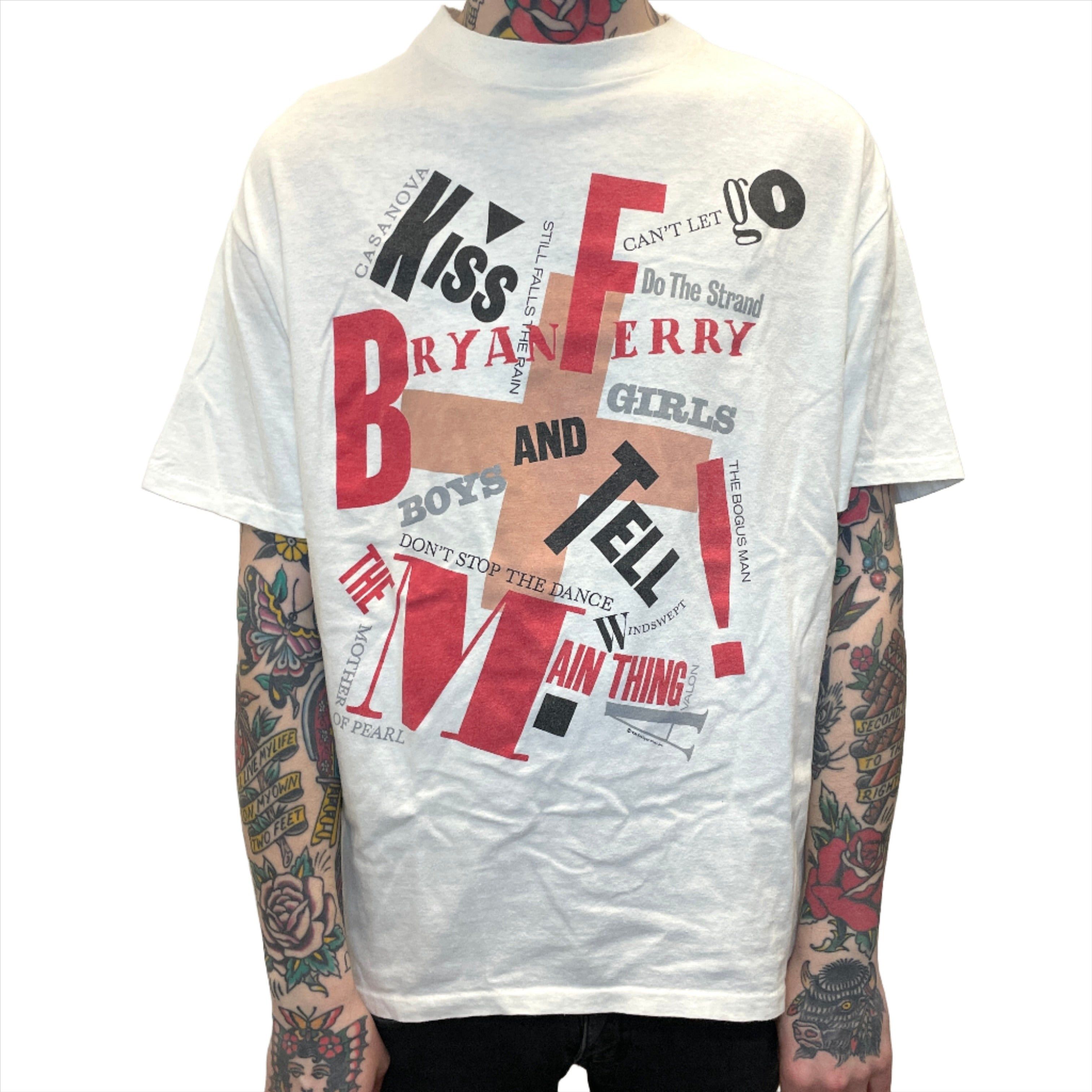 Other 1988 Bryan Ferry's Greatest Hits Vintage Made In USA Single-Stitch Double-Sided Graphic T-Shirt Size XL Size US XL / EU 56 / 4 - 1 Thumbnail