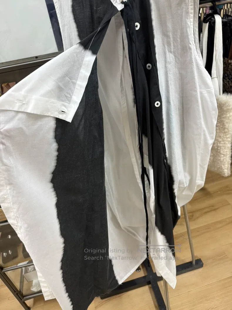 Ann Demeulemeester Ann Demeulemeester 36 ink-paneled double-button strap vest Size XXS / US 00 / IT 34 - 2 Thumbnail