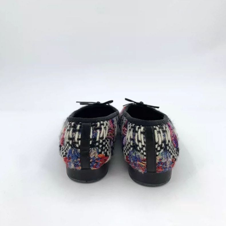 Chanel Chanel Black Leather Bow Detail Flats -2505 Size US 6.5 / IT 36.5 - 4 Thumbnail