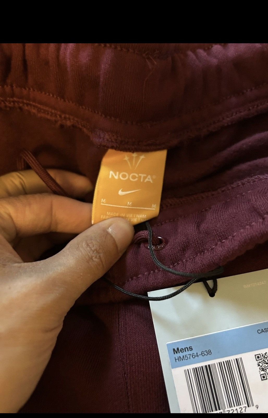 Drake × Nike Nike x Drake NOCTA Fleece CS Sweatpants Dark Beetroot Sz L Size US 33 - 5 Thumbnail