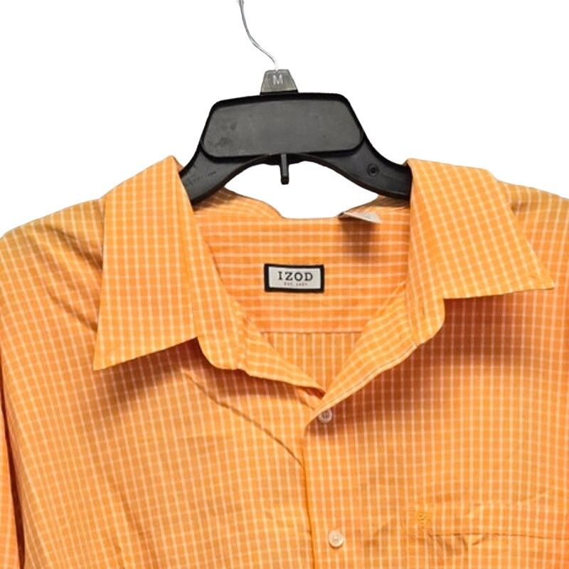 Izod IZOD Mens 2XL Cotton Plaid Button Down Shirt w Front Pocket Size US XXL / EU 58 / 5 - 2 Thumbnail