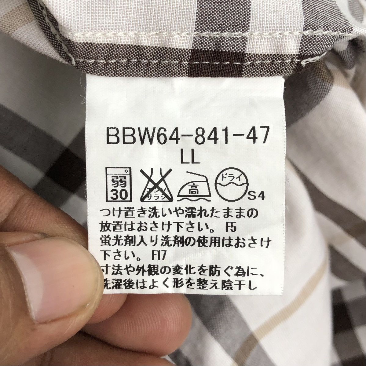 Burberry Burberry Checked Cotton Novacheck Short Sleeves Size US L / EU 52-54 / 3 - 13 Thumbnail