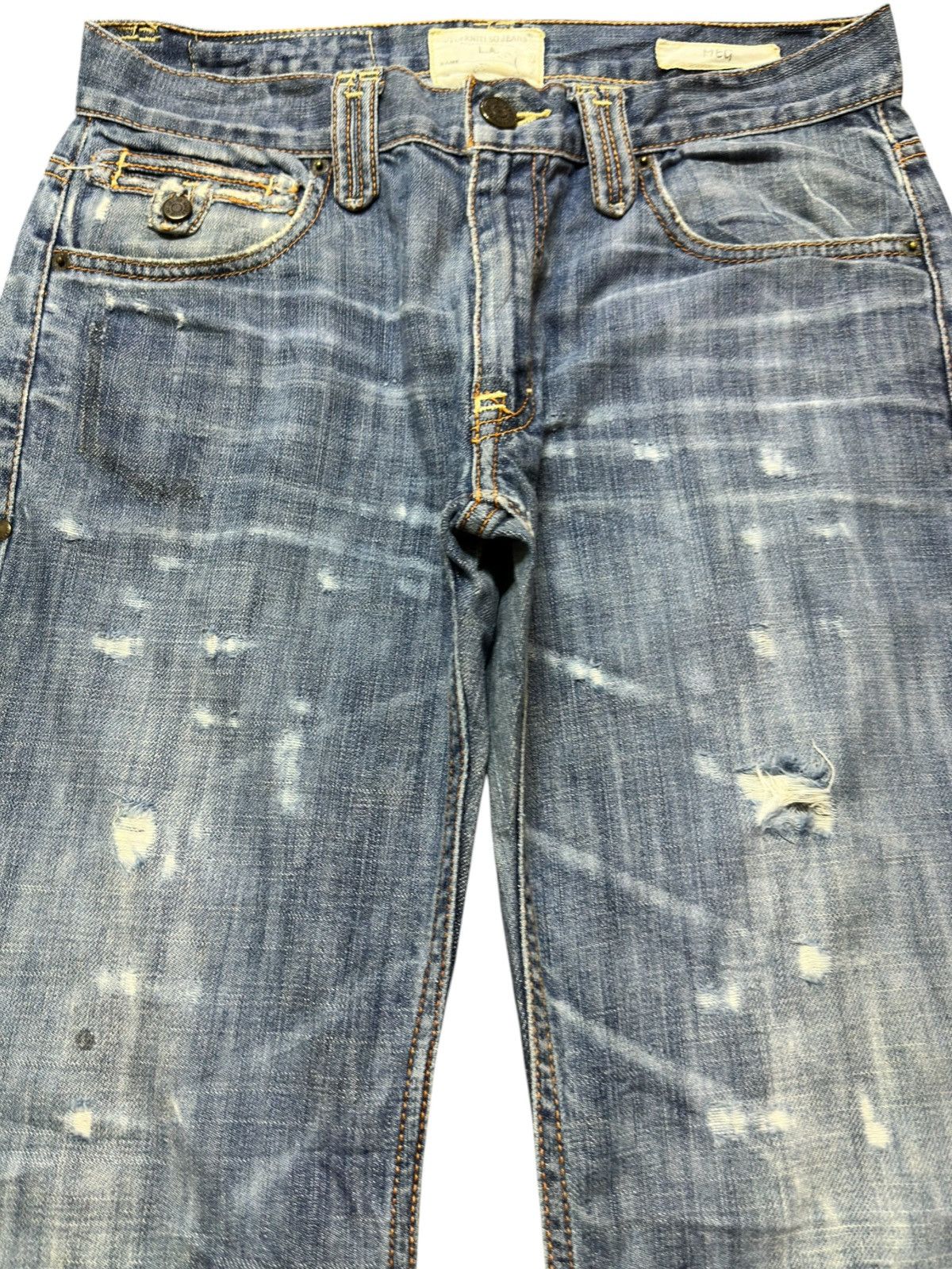 Taverniti Vintage Taverniti Flare Faded Grunge Distressed Denim Size US 32 / EU 48 - 2 Thumbnail
