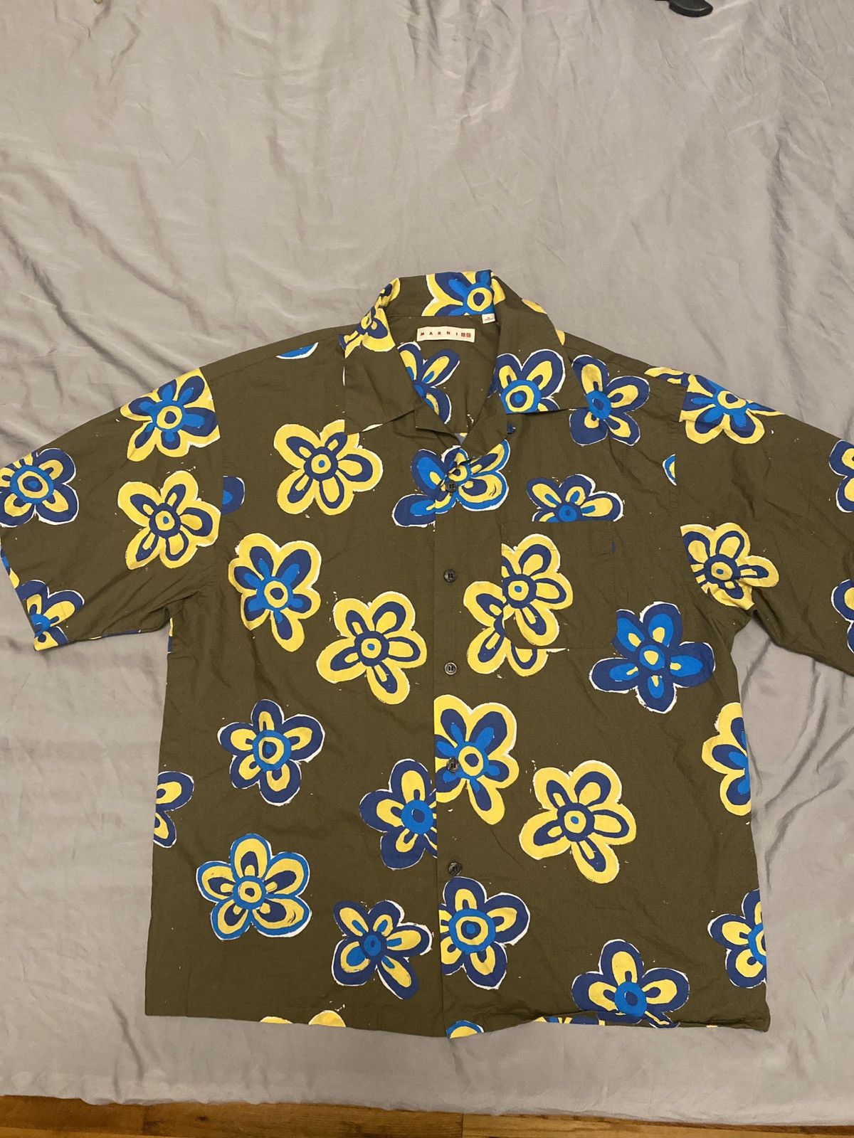 Marni Marni x Uniqlo Floral bowling shirt Size US M / EU 48-50 / 2 - 1 Thumbnail
