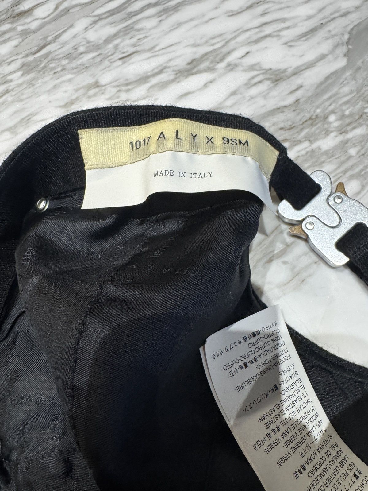 1017 ALYX 9SM Alyx 9SM lamb leather and wool hat Size ONE SIZE - 6 Thumbnail