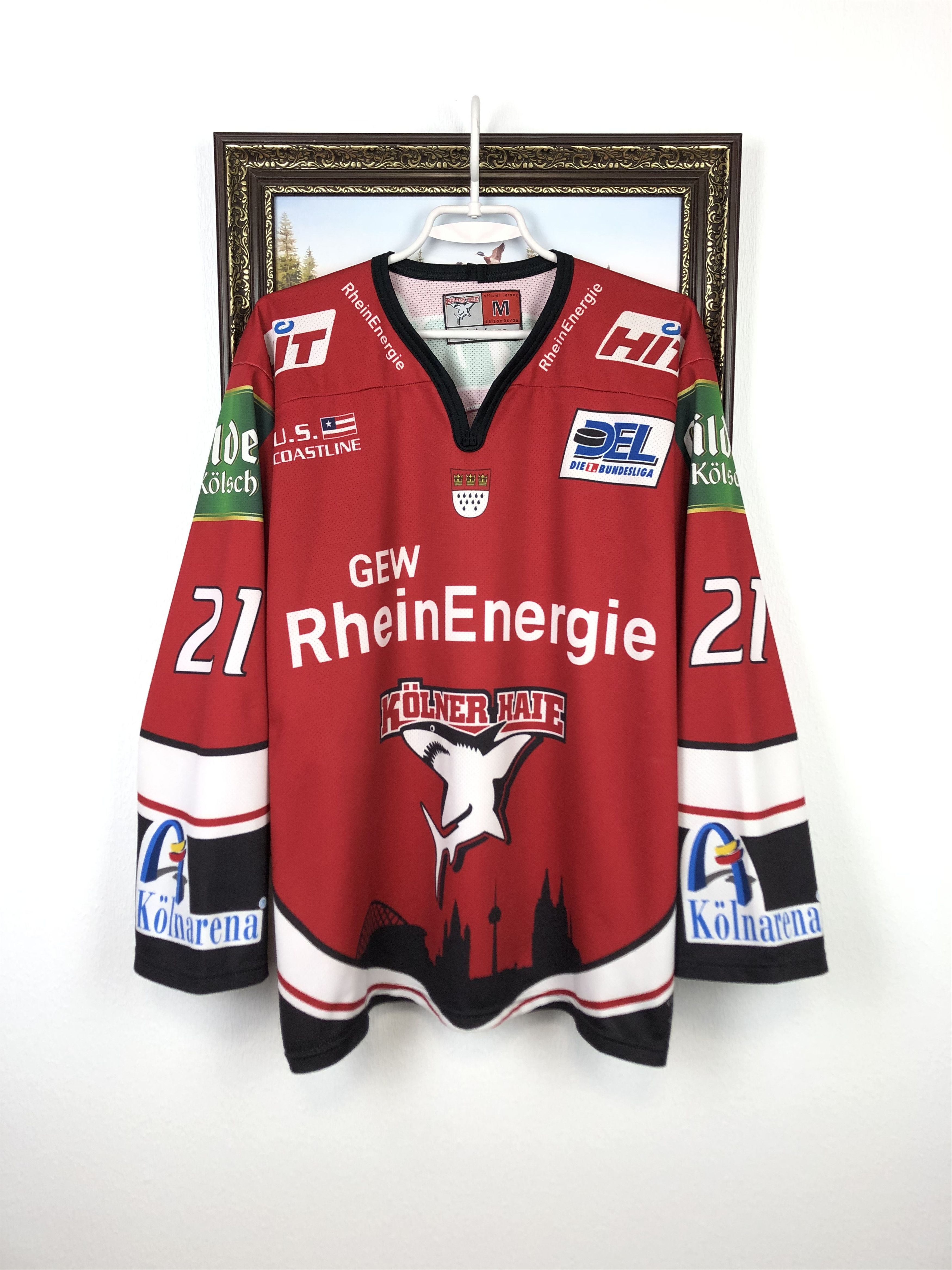 Vintage Vintage Cologne Sharks Ice Hockey Jersey #21 Hicks Mens Size US M / EU 48-50 / 2 - 1 Thumbnail
