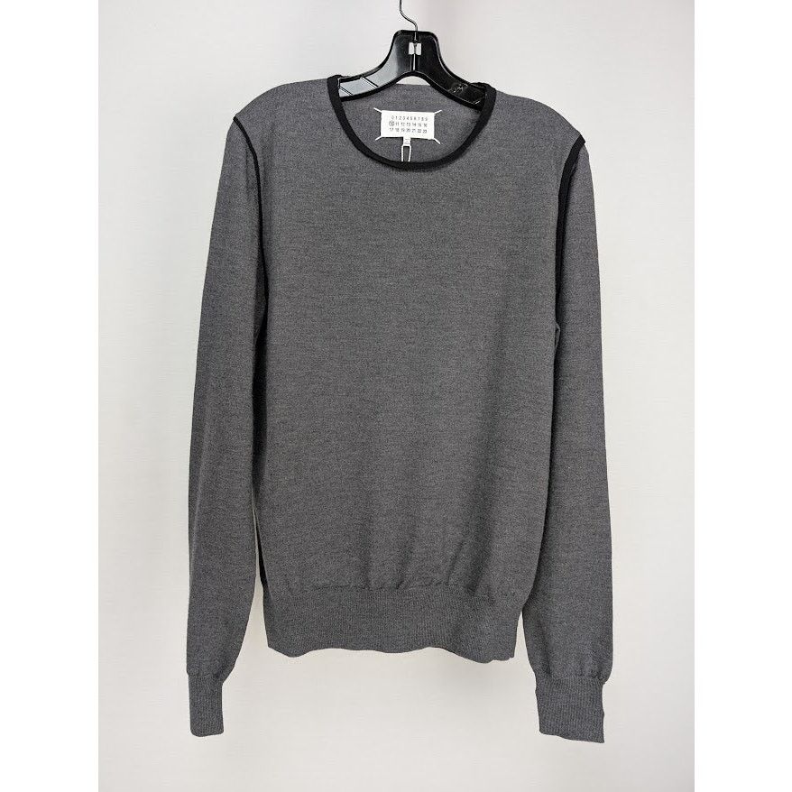 Maison Margiela o1rshd1 Knitwear Sweatshirt Sweater in Grey/Black Size US M / EU 48-50 / 2 - 1 Thumbnail