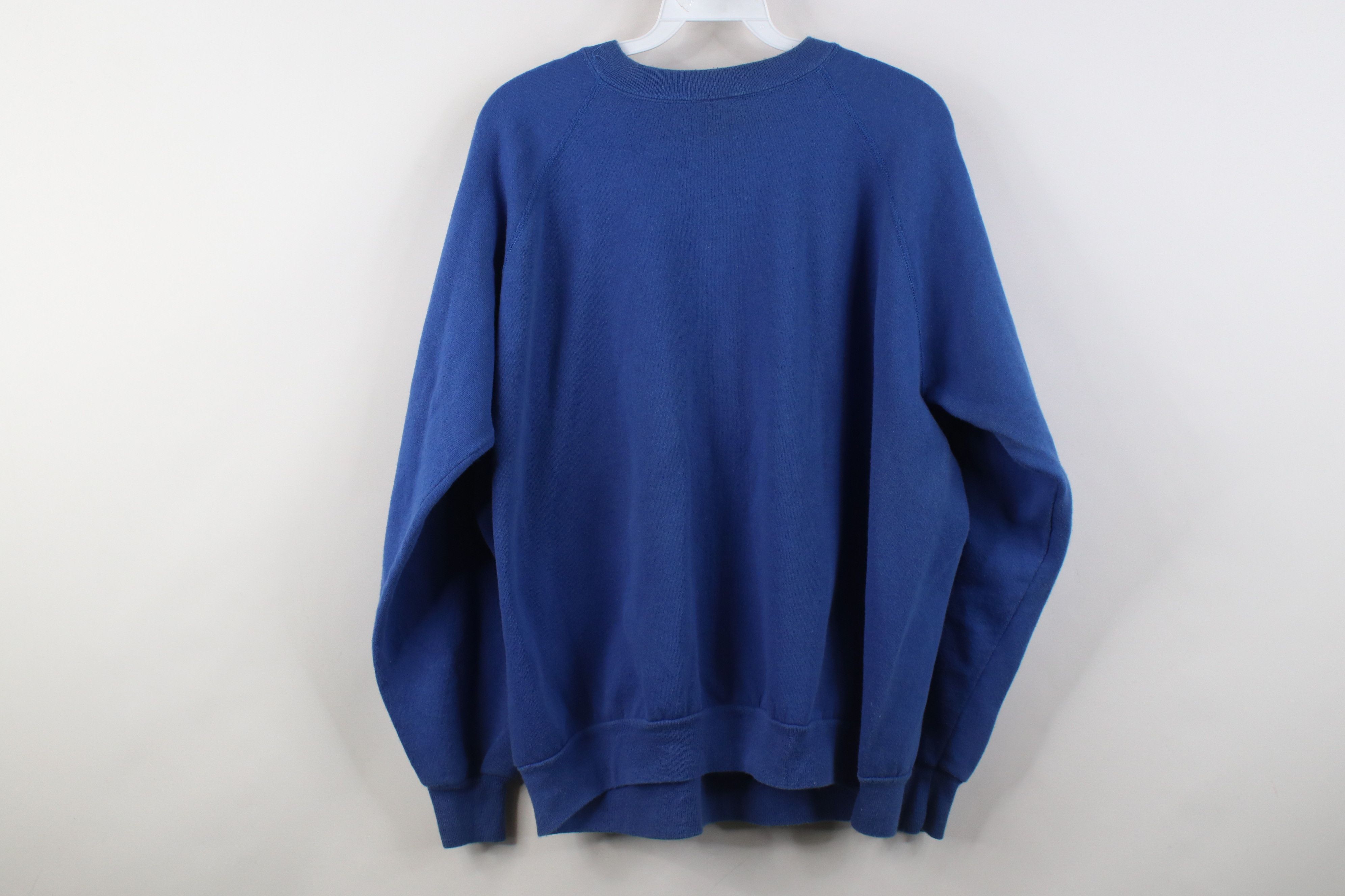 Vintage Vintage 70s 80s Streetwear Crewneck Sweatshirt Royal USA Size US XL / EU 56 / 4 - 11 Thumbnail
