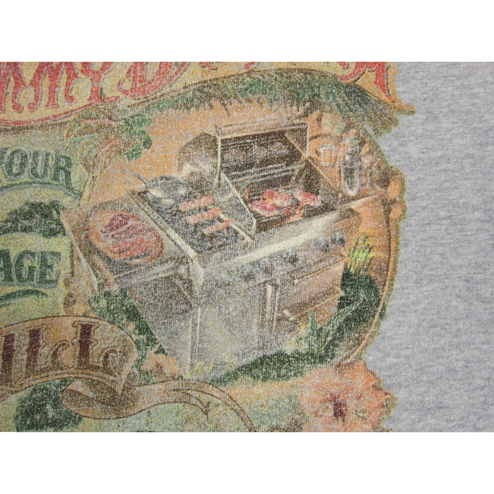 Tommy Bahama Tommy Bahama Shirt Mens L Gray Cotton 90s Hawaiian logo Crew Neck Short Sleeve Vintage No Size US L / EU 52-54 / 3 - 6 Thumbnail