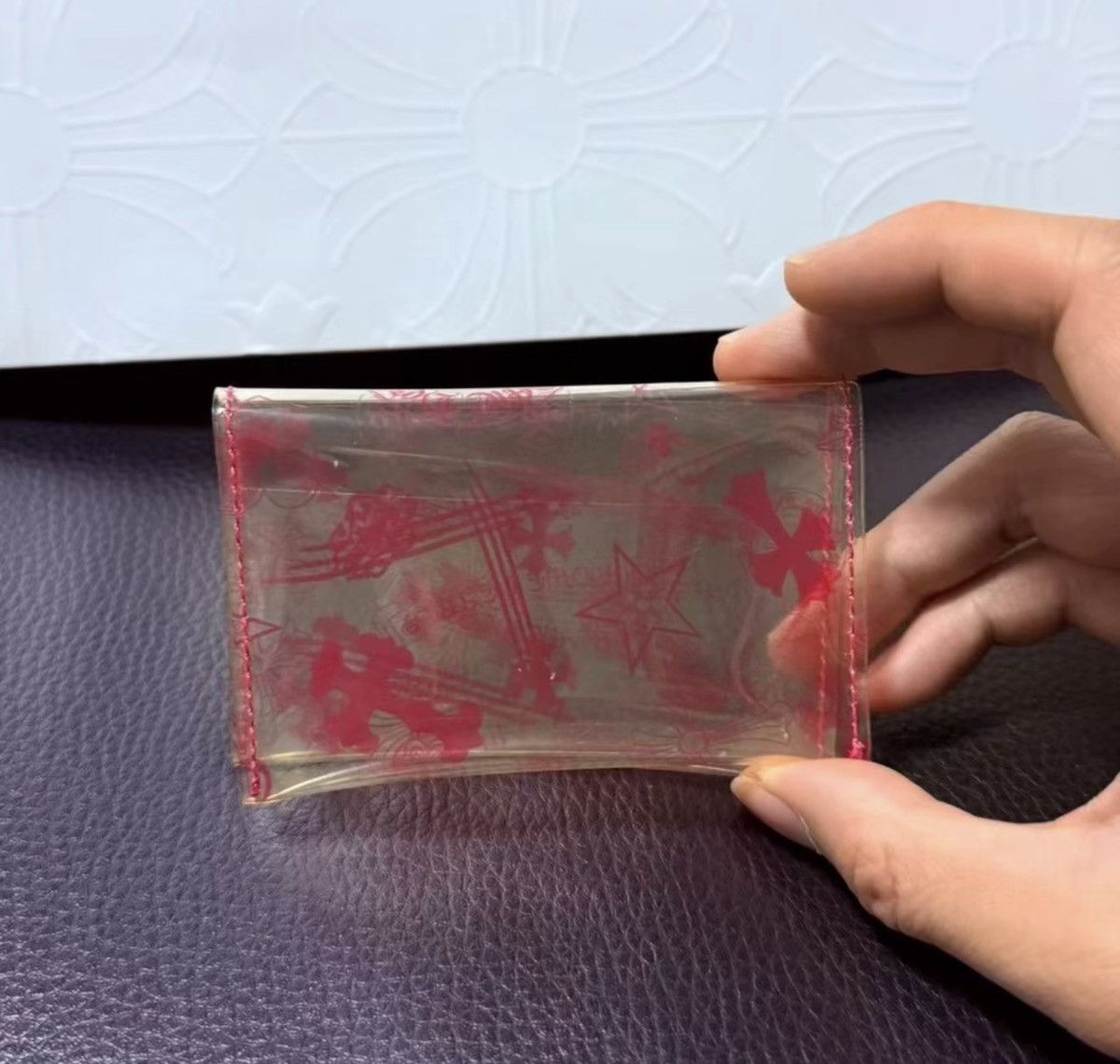 Chrome Hearts Chrome Hearts Pink PVC Card Wallet Size ONE SIZE - 5 Thumbnail