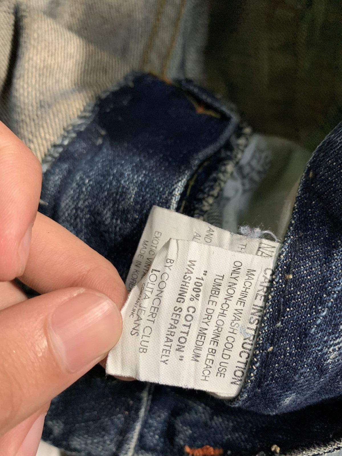 Tornado Mart JAPANESE LOLITA FADED & RUSTY PUNK DISTRESSED DENIM Size US 33 - 18 Thumbnail