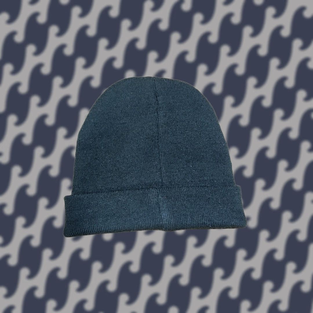 Vintage Eisbär Beanie Hat One Size Thermal Water Resistant Quick Dry Knit Black Beanie Mens Womens Adults Casual Travel: Unisex Black Beanie Hat (One Size) Size ONE SIZE - 1 Thumbnail