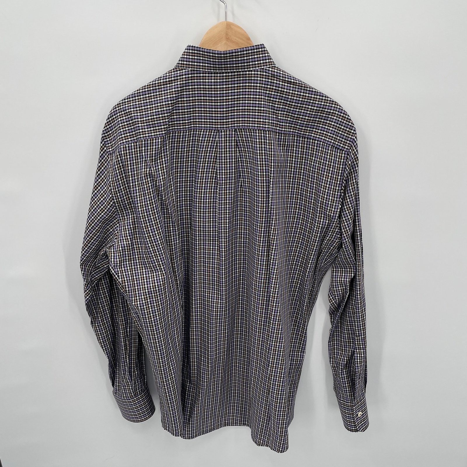 Peter Millar PETER MILLAR Cotton Button Down Plaid Shirt // L Size US L / EU 52-54 / 3 - 7 Thumbnail