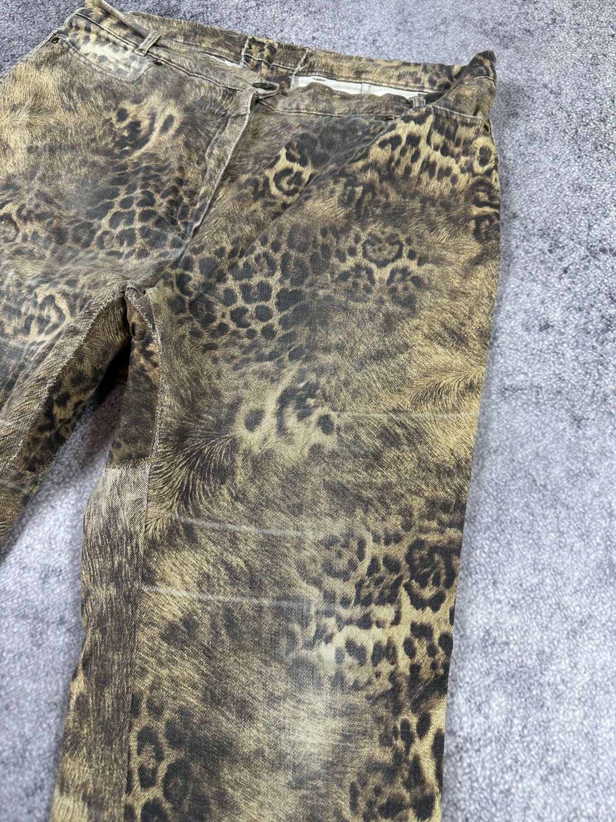 Vintage Y2K Leopard Pants 90s Avant Garde Streetwear ALT Women M Size 28" / US 6 / IT 42 - 5 Thumbnail