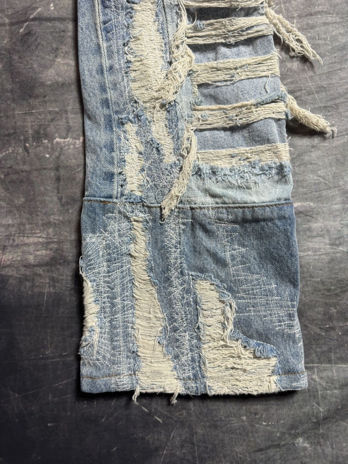Who Decides War Who Decides War Coliseum Fusion Patchwork Jeans Size US 28 / EU 44 - 7 Thumbnail