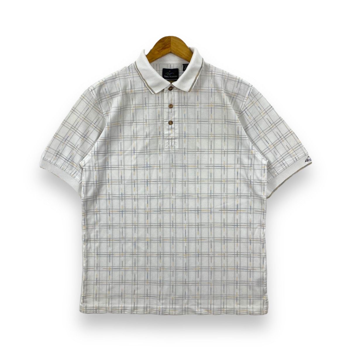 Greg Norman × Vintage Vintage 90's GREG NORMAN Playdry Moisture Wicking Polo Shirt Size US M / EU 48-50 / 2 - 1 Thumbnail