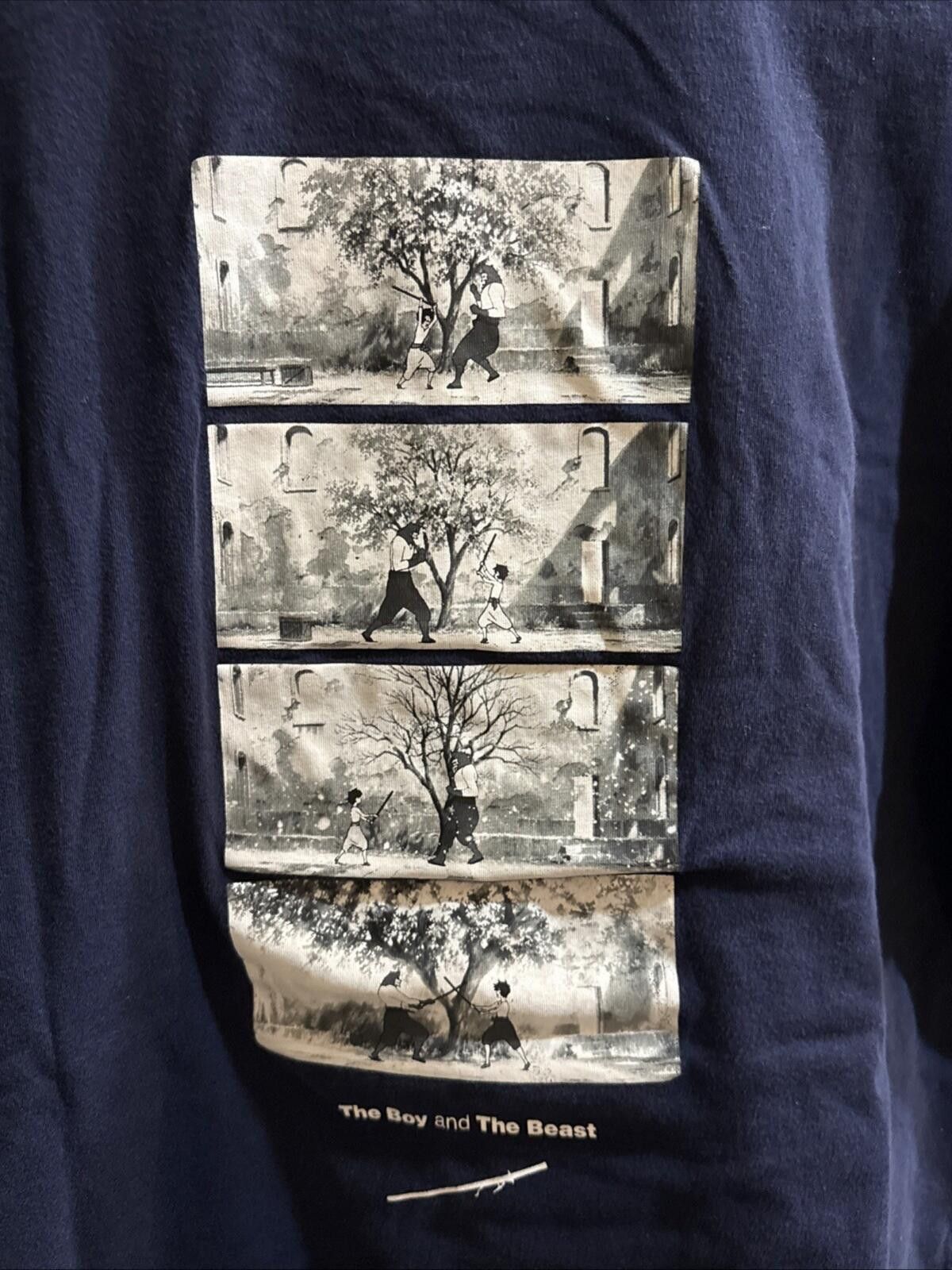 Uniqlo Uniqlo Studio Chizu Blue Boy And The Beast T Shirt Mens L Size US L / EU 52-54 / 3 - 7 Thumbnail