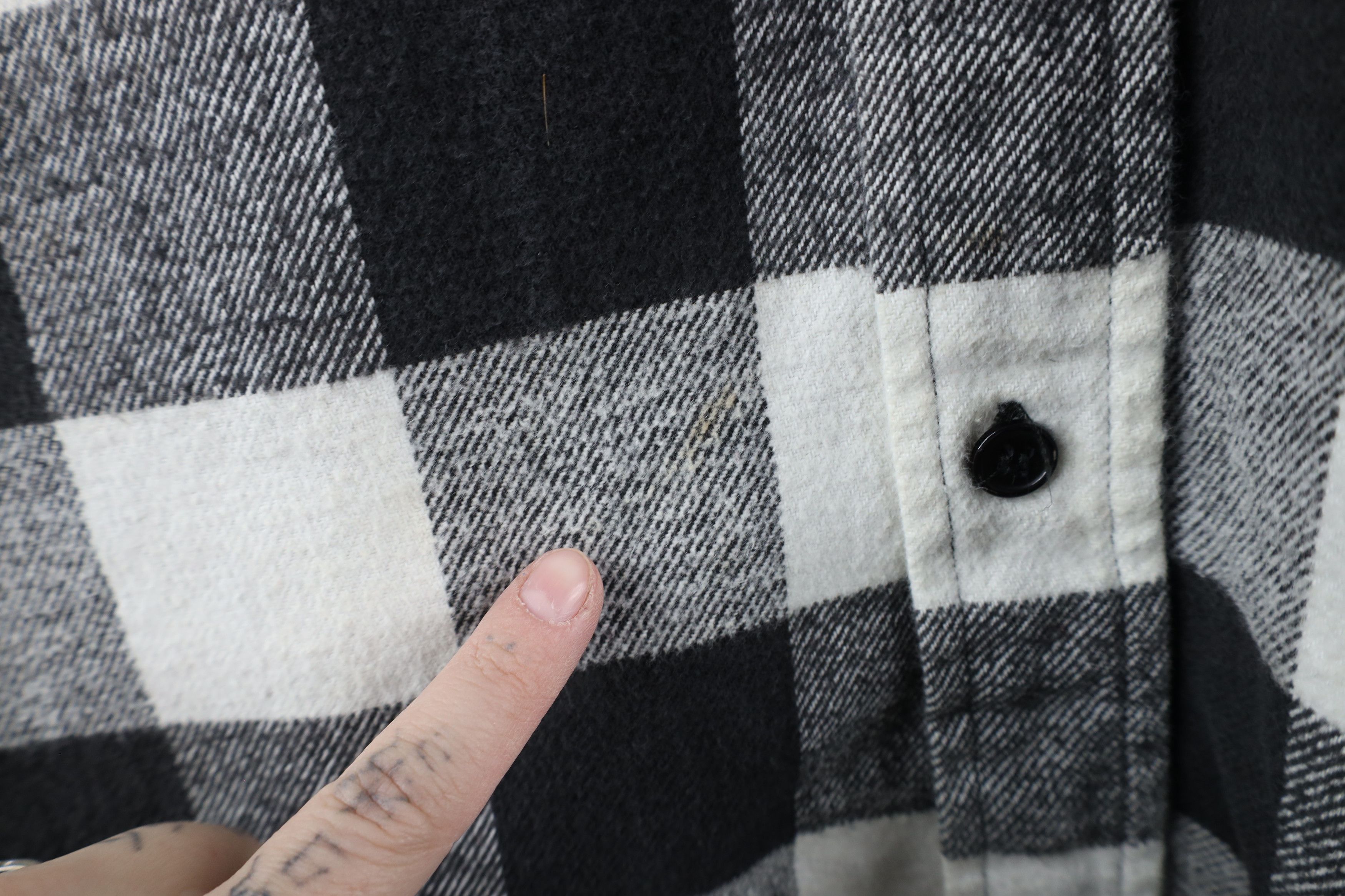 Dickies × Vintage Vintage 90s Dickies Heavyweight Flannel Button Shirt Plaid Size US L / EU 52-54 / 3 - 5 Thumbnail