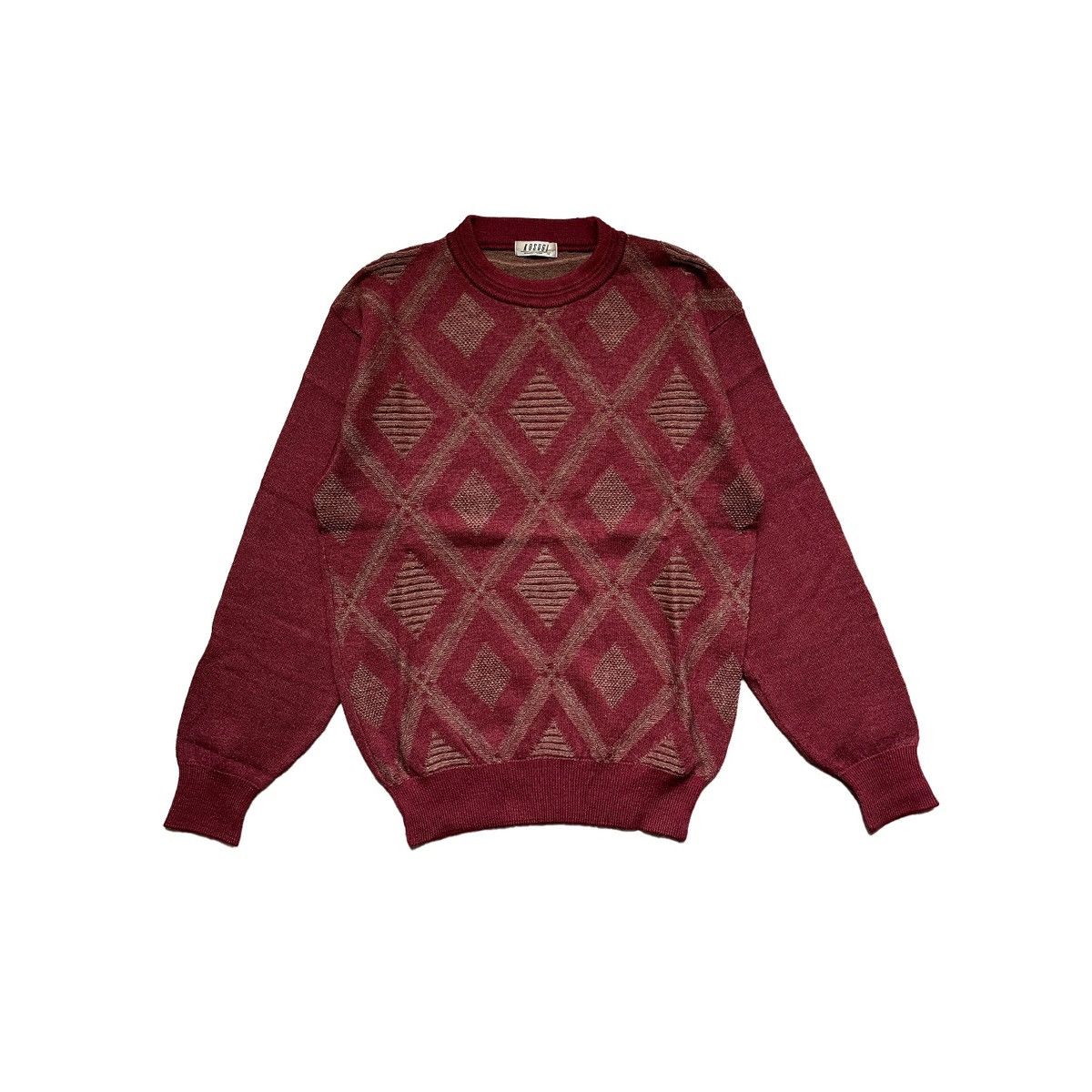 Japanese Brand Kosugi Diamond Pattern Knit Sweater Size US S / EU 44-46 / 1 - 1 Thumbnail