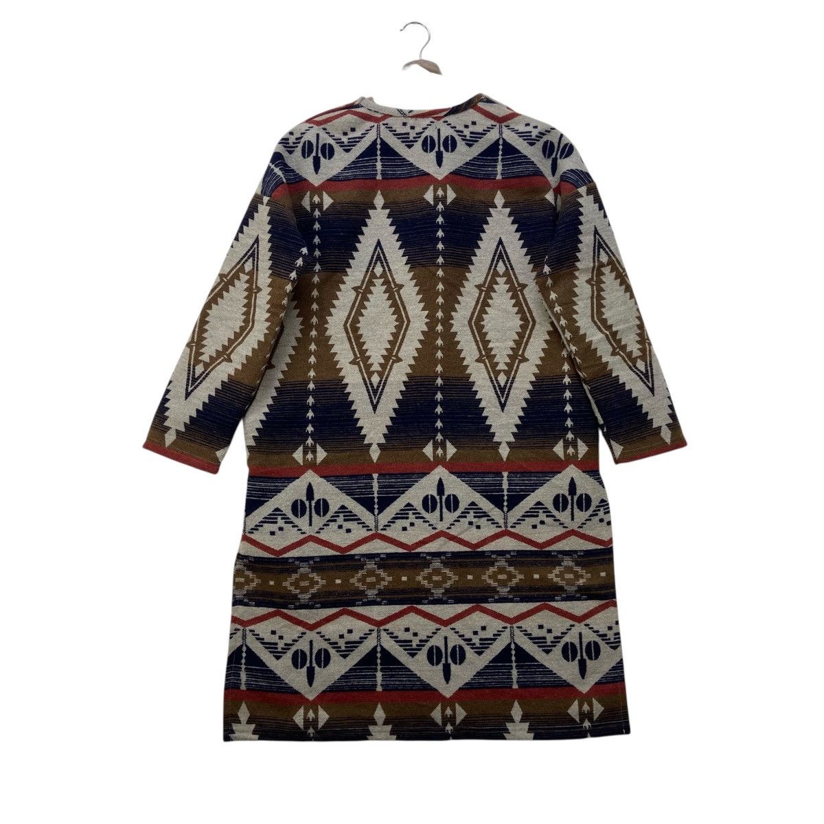 Japanese Brand Japanese Brand Native Fleece Buttonless Long Cardigan Size M / US 6-8 / IT 42-44 - 3 Thumbnail