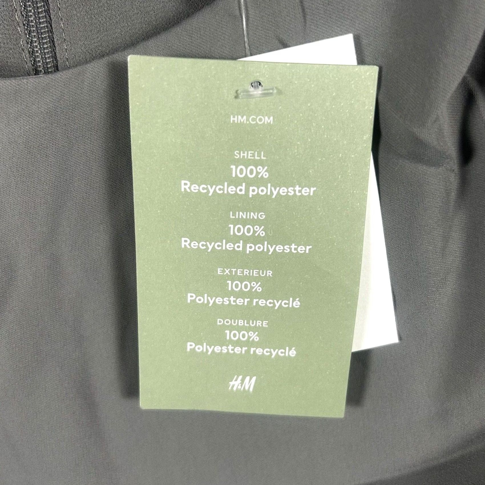 H&M H&M Formal Dress Women S Gray 3/4 Sleeve Knee Length Zip NWT Back Shoulder Patch Blouson Style Size S / US 4 / IT 40 - 7 Thumbnail