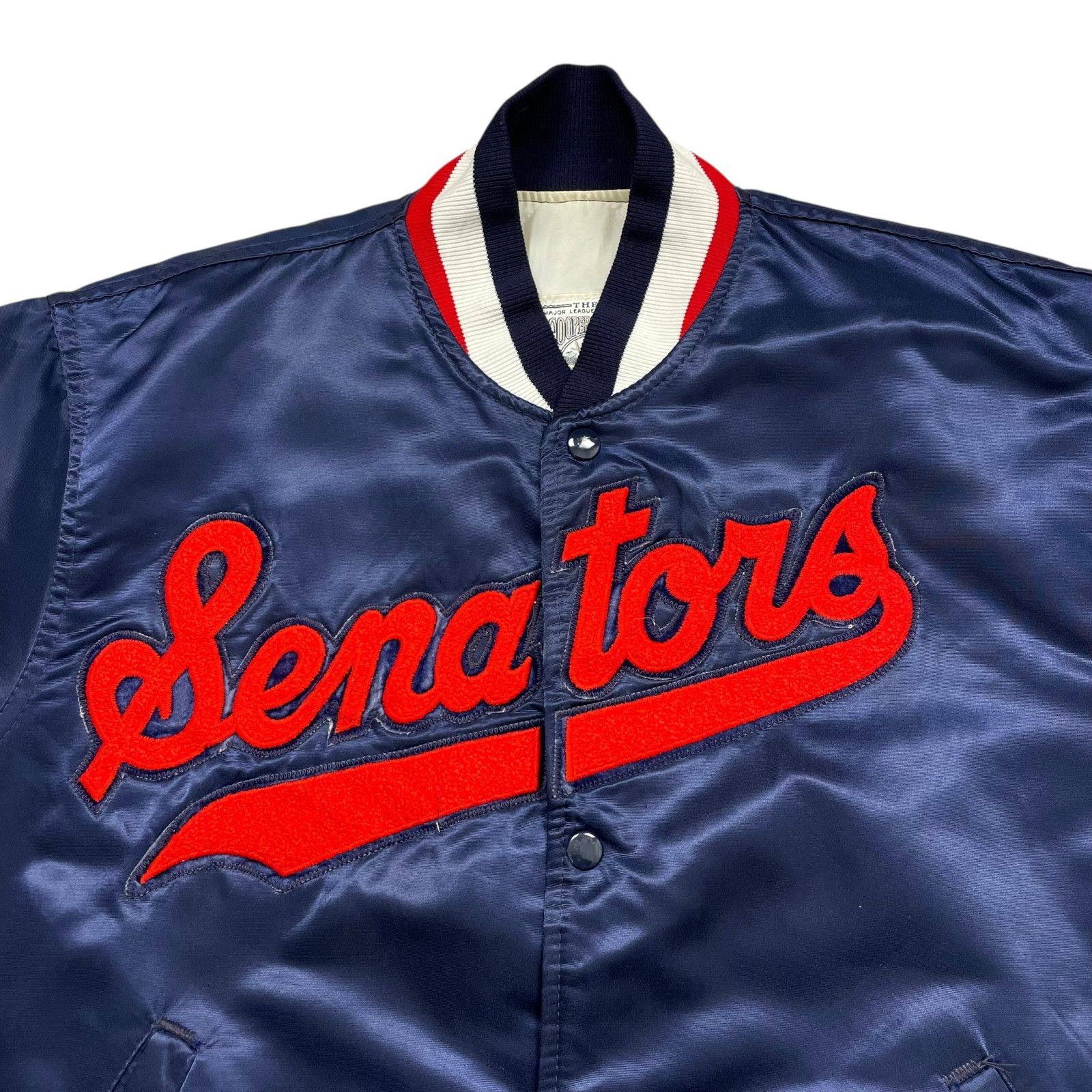 MLB VTG 90s WASHINGTON SENATORS STARTER COOPERSTOWN SATIN JACKET Size US L / EU 52-54 / 3 - 2 Thumbnail