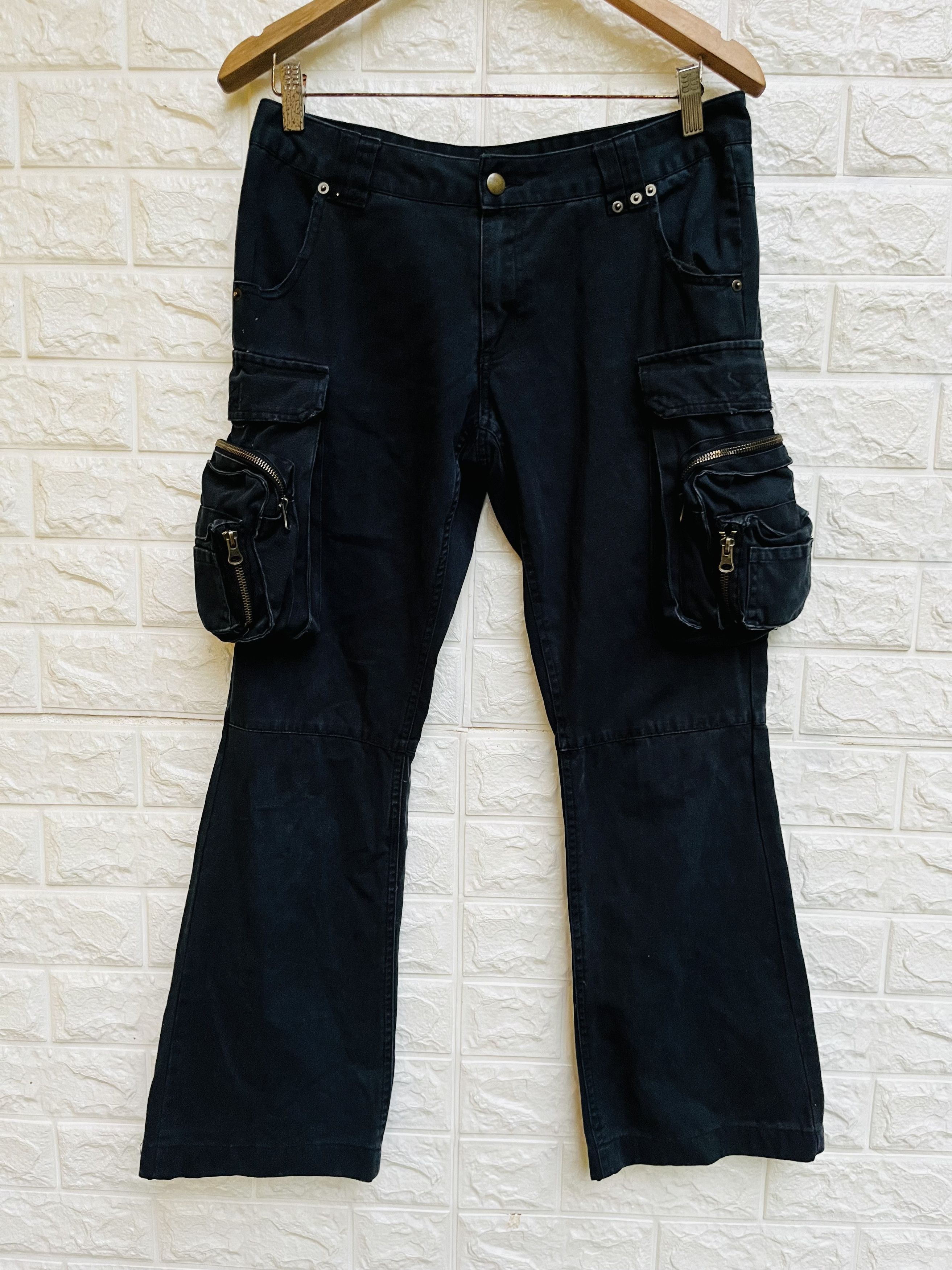 image of Vintage Agate Big Pocket Bootcut Designer Style in Dark Blue, Men's (Size 30)