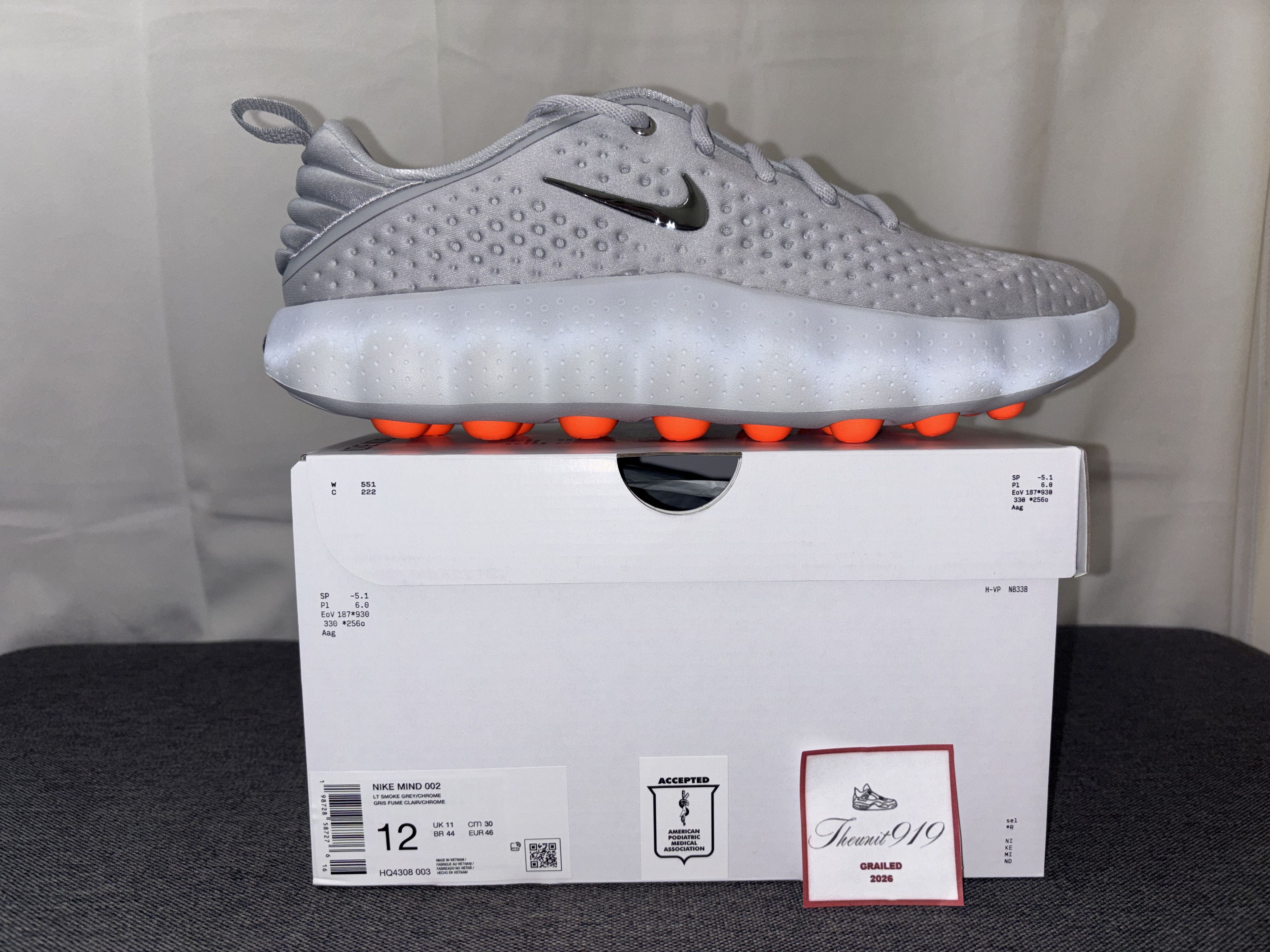 Nike Nike Mind 002 Light Smoke Grey (2026) Men’s 12 HQ4308-003 Size US 12 / EU 45 - 1 Thumbnail