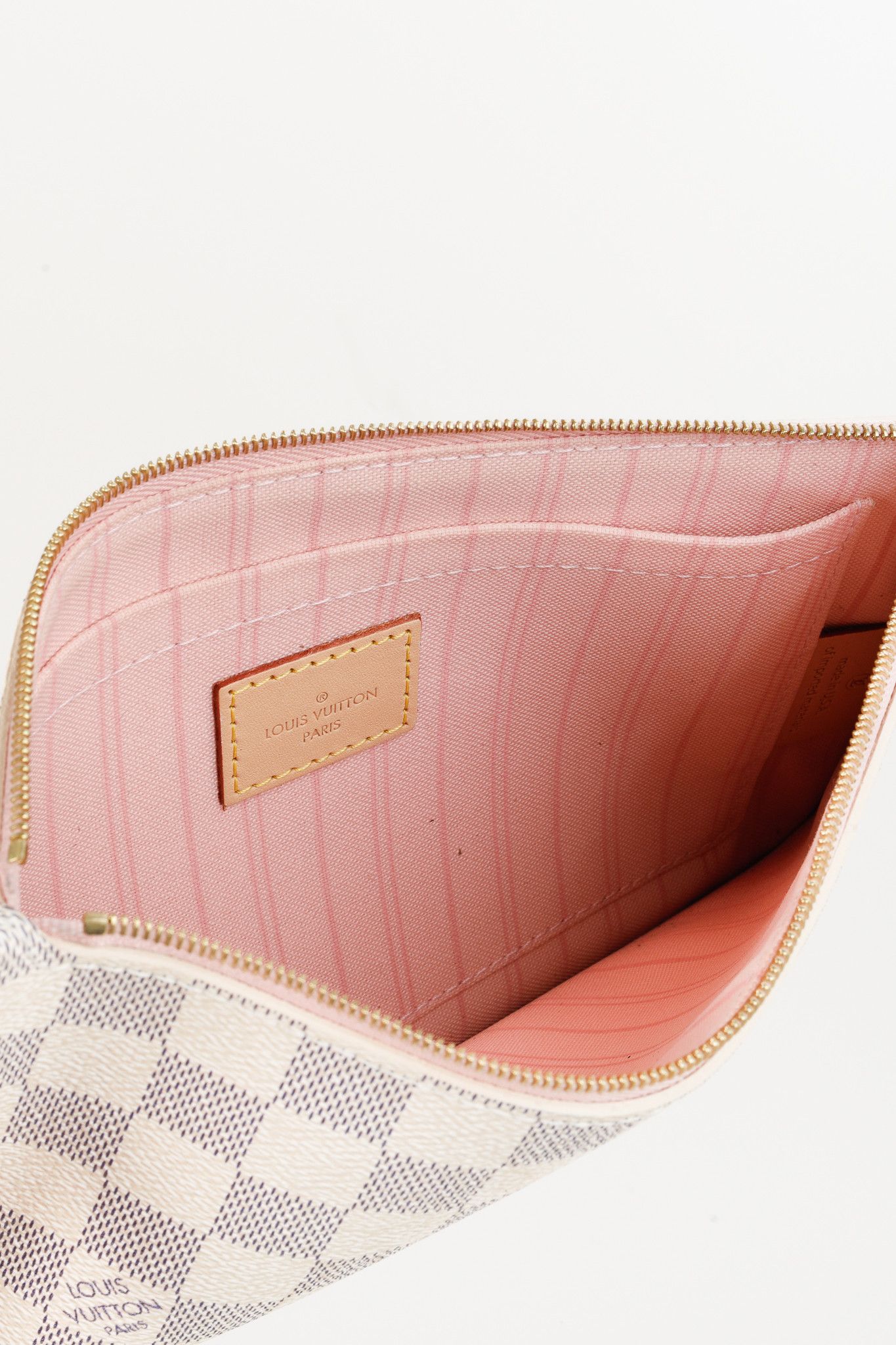 Louis Vuitton Louis Vuitton Damier Azur Neverfull Pochette Flat Pouch Size ONE SIZE - 9 Thumbnail
