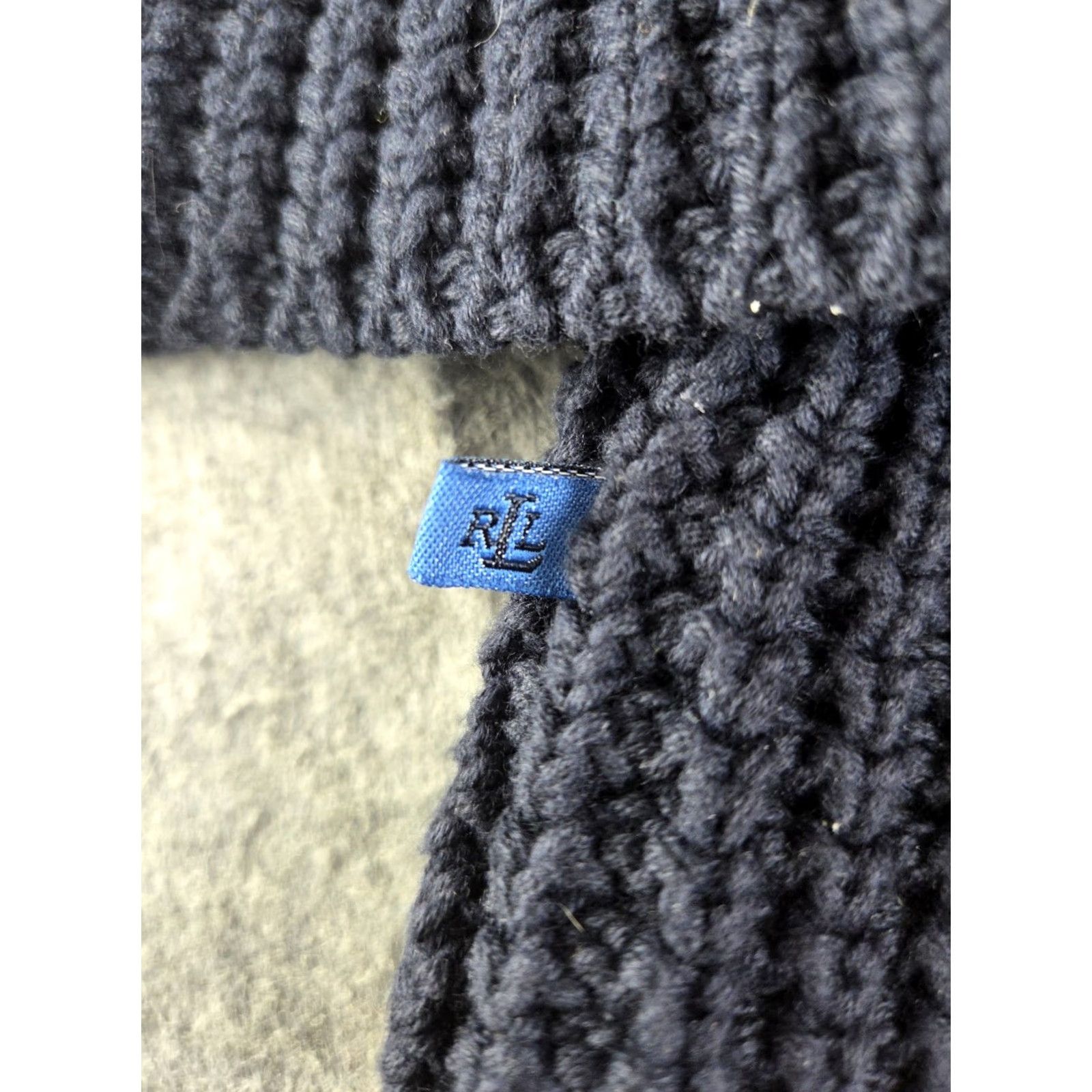 Ralph Lauren Ralph Lauren Sweater Women XL Navy Blue Knit Pullover Long Sleeve" Size XL / US 12-14 / IT 48-50 - 3 Thumbnail