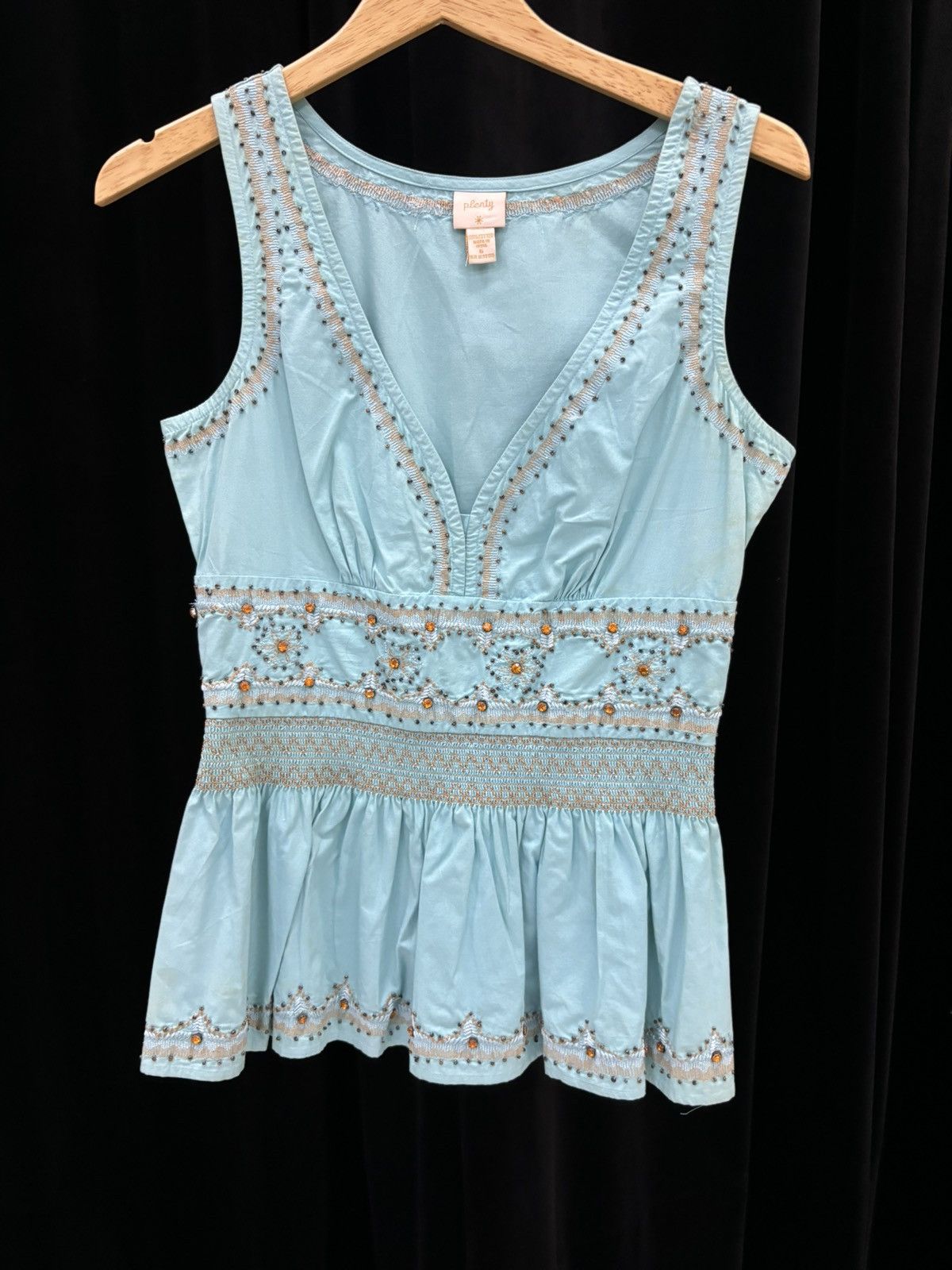 Vintage Cotton Trade Embroidery top Size L / US 10 / IT 46 - 1 Thumbnail