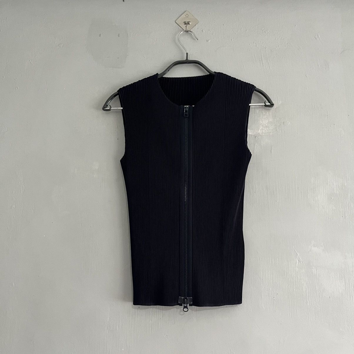 Issey Miyake FETE Issey Miyake Zip Up Vest Indigo Size M / US 6-8 / IT 42-44 - 1 Thumbnail