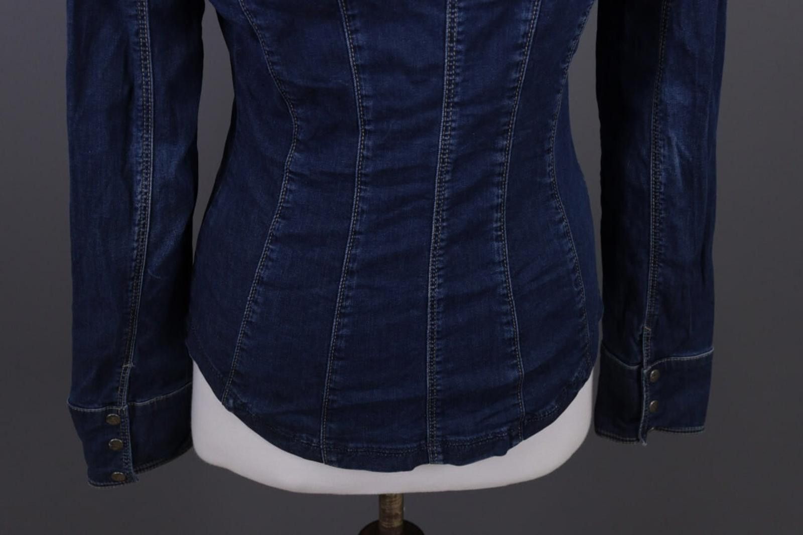 Designer Ladies Miss Sixty Collection Blue Denim Snap Jacket Size S Size S / US 4 / IT 40 - 12 Thumbnail