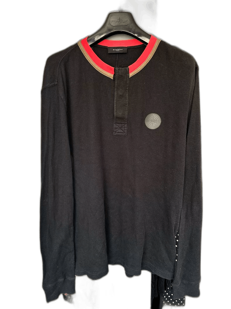 Givenchy Waffle Logo Long Sleeve Top