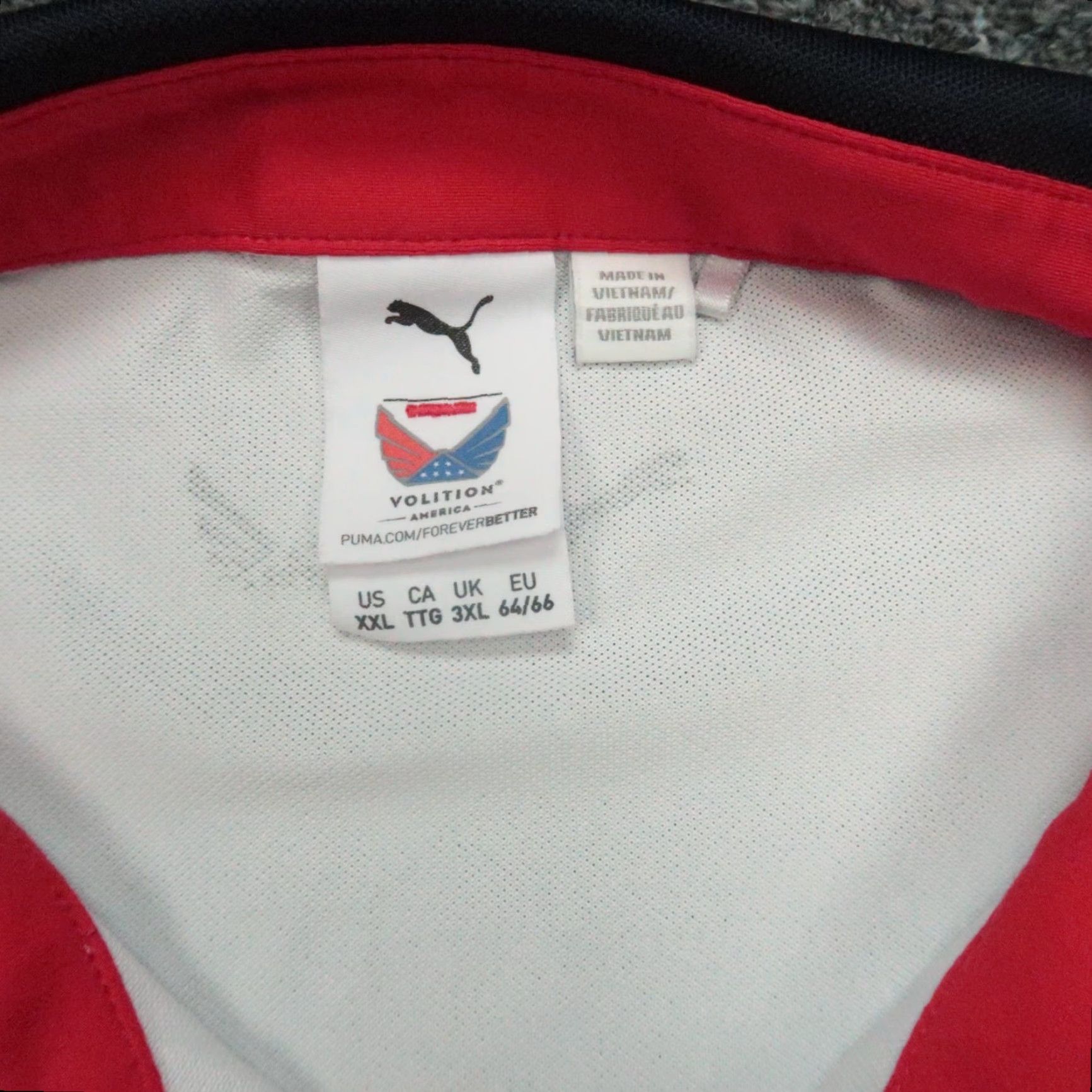 Puma Puma Shirt 2XL White Volition America Eagle America Performance Polo Mens Size US XXL / EU 58 / 5 - 3 Thumbnail
