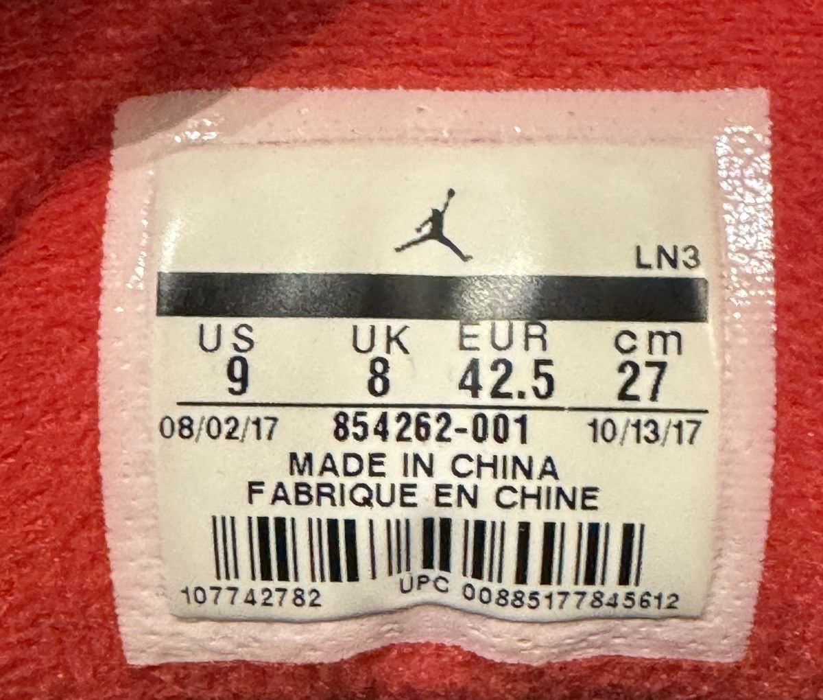 Jordan Brand Air Jordan 3 OG Black Cement (2018) Size US 9 / EU 42 - 5 Thumbnail