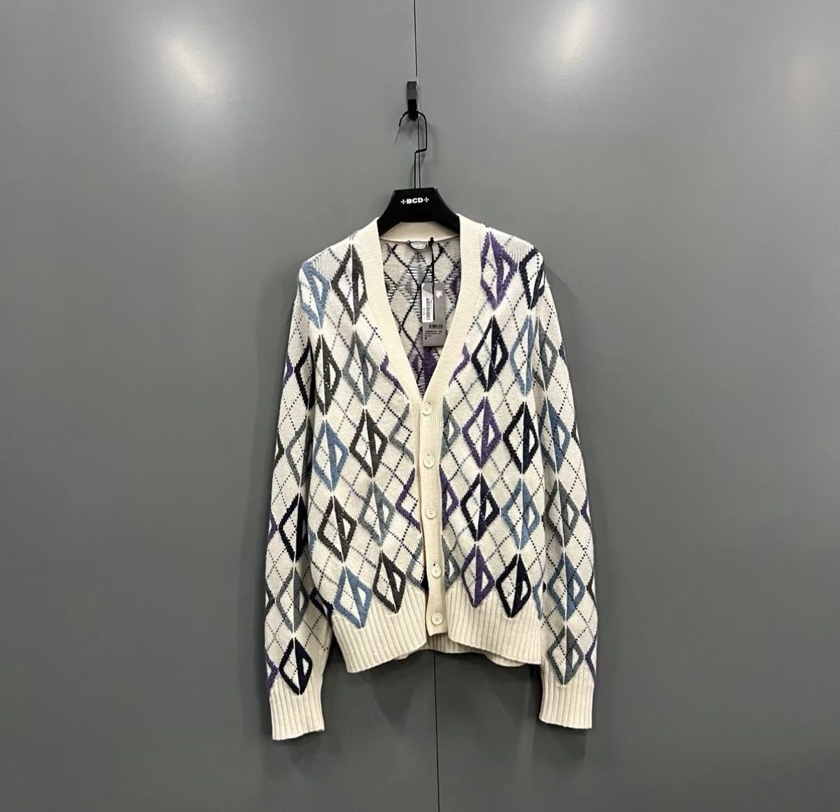 Dior Dior Diamond Jacquard Knit Cardigan J41 Size M / US 6-8 / IT 42-44 - 1 Thumbnail