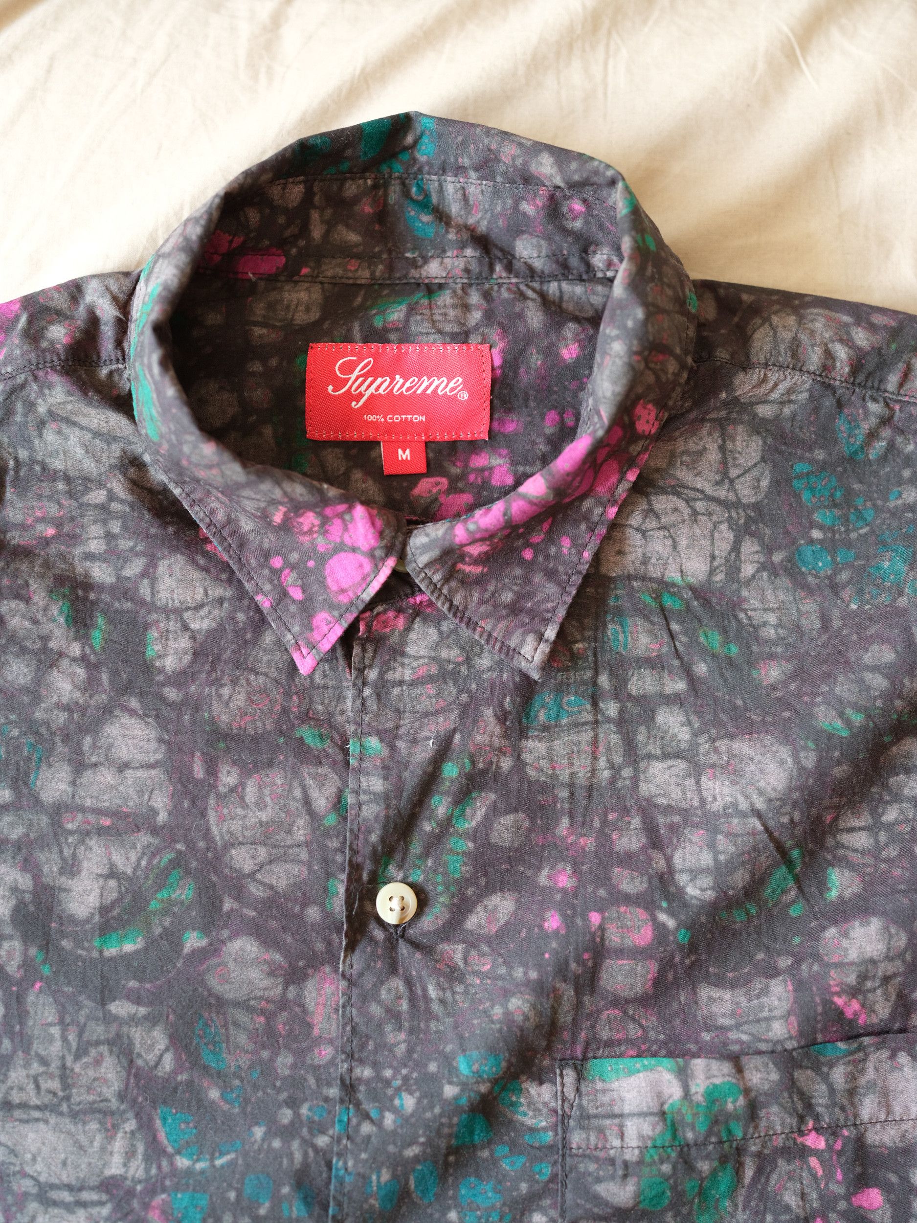 Supreme Supreme Acid Floral Shirt Size US M / EU 48-50 / 2 - 3 Thumbnail