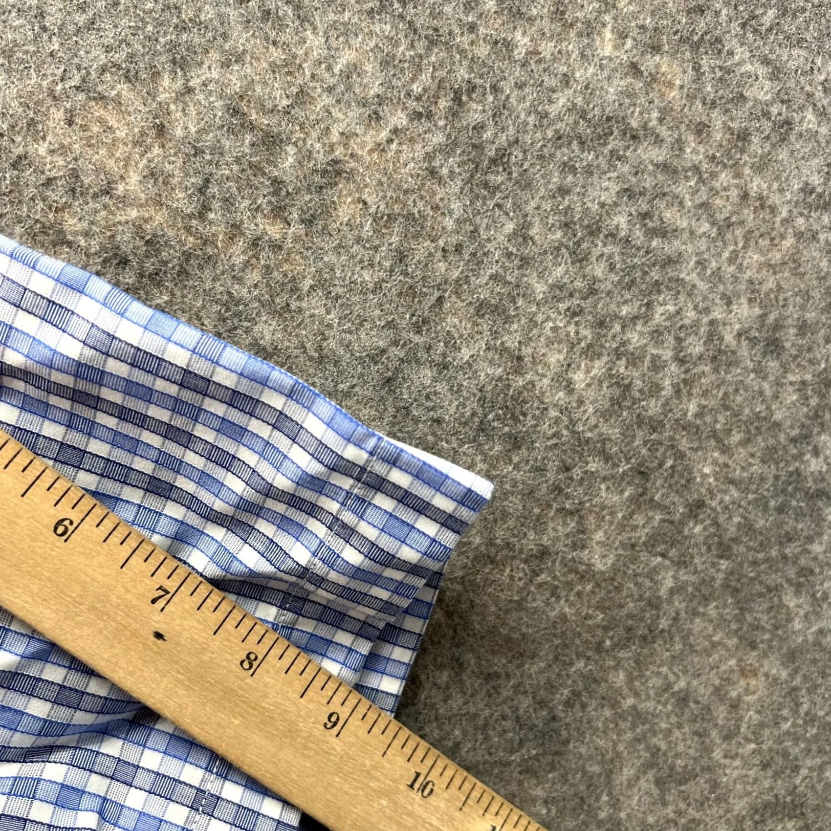 UNTUCKit UNTUCKit Shirt Men Medium Adult Blue Gingham Button Down Slim Short Sleeve Dante Size US M / EU 48-50 / 2 - 6 Thumbnail