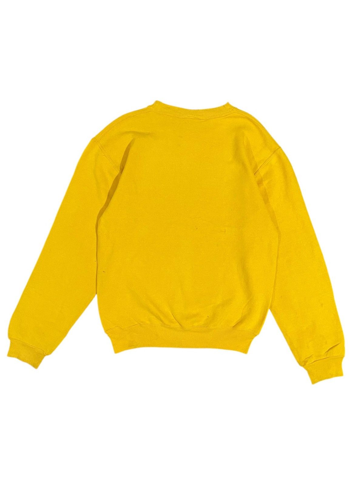 Russell Athletic Vintage Russell Athletic Yellow Trashed Sweatshirt Size US M / EU 48-50 / 2 - 2 Thumbnail