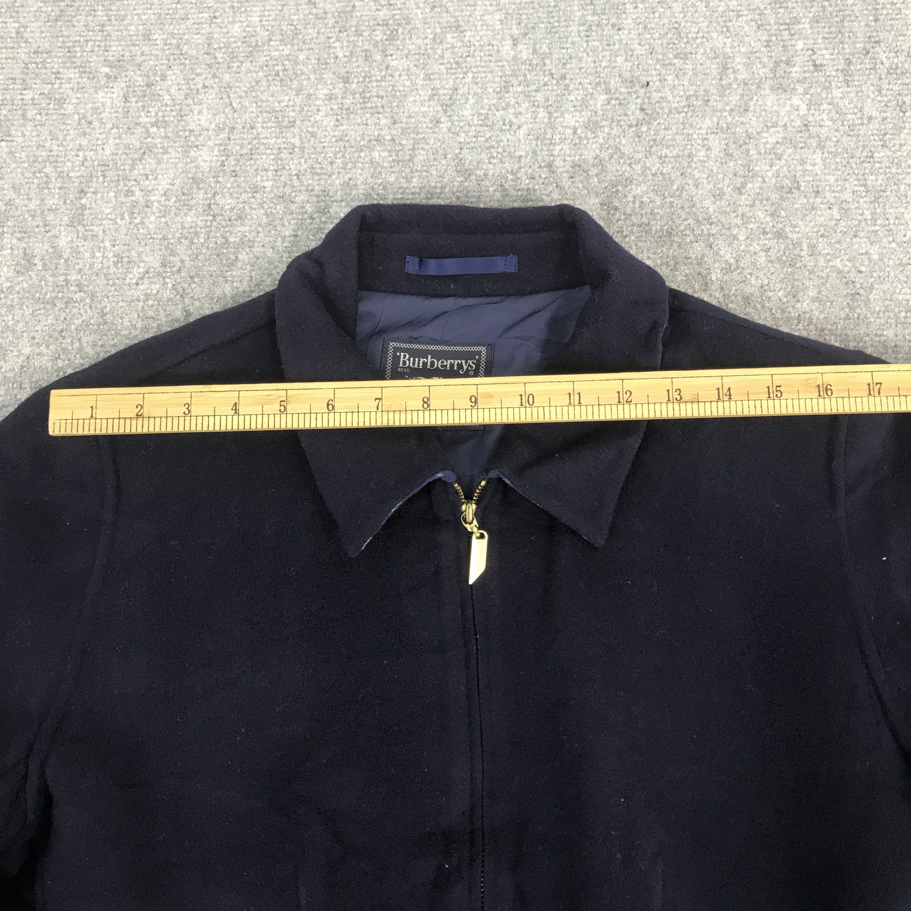 Burberry × Vintage Rare burberry navy wool zipper jacket Size M / US 6-8 / IT 42-44 - 5 Thumbnail