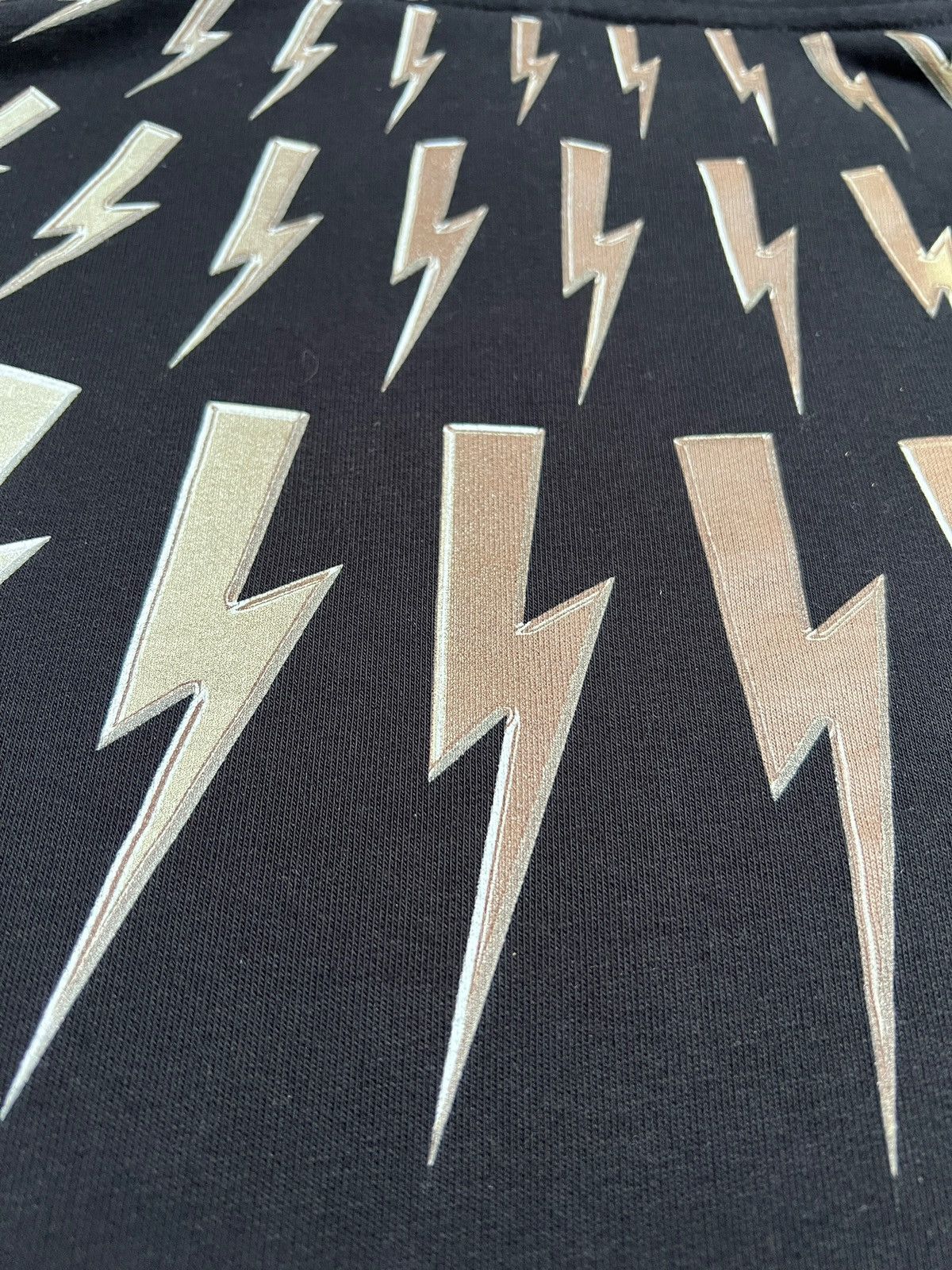 Designer × Neil Barrett FW20 Neil Barrett Metallic Bolt Hoodie Size US XL / EU 56 / 4 - 10 Thumbnail