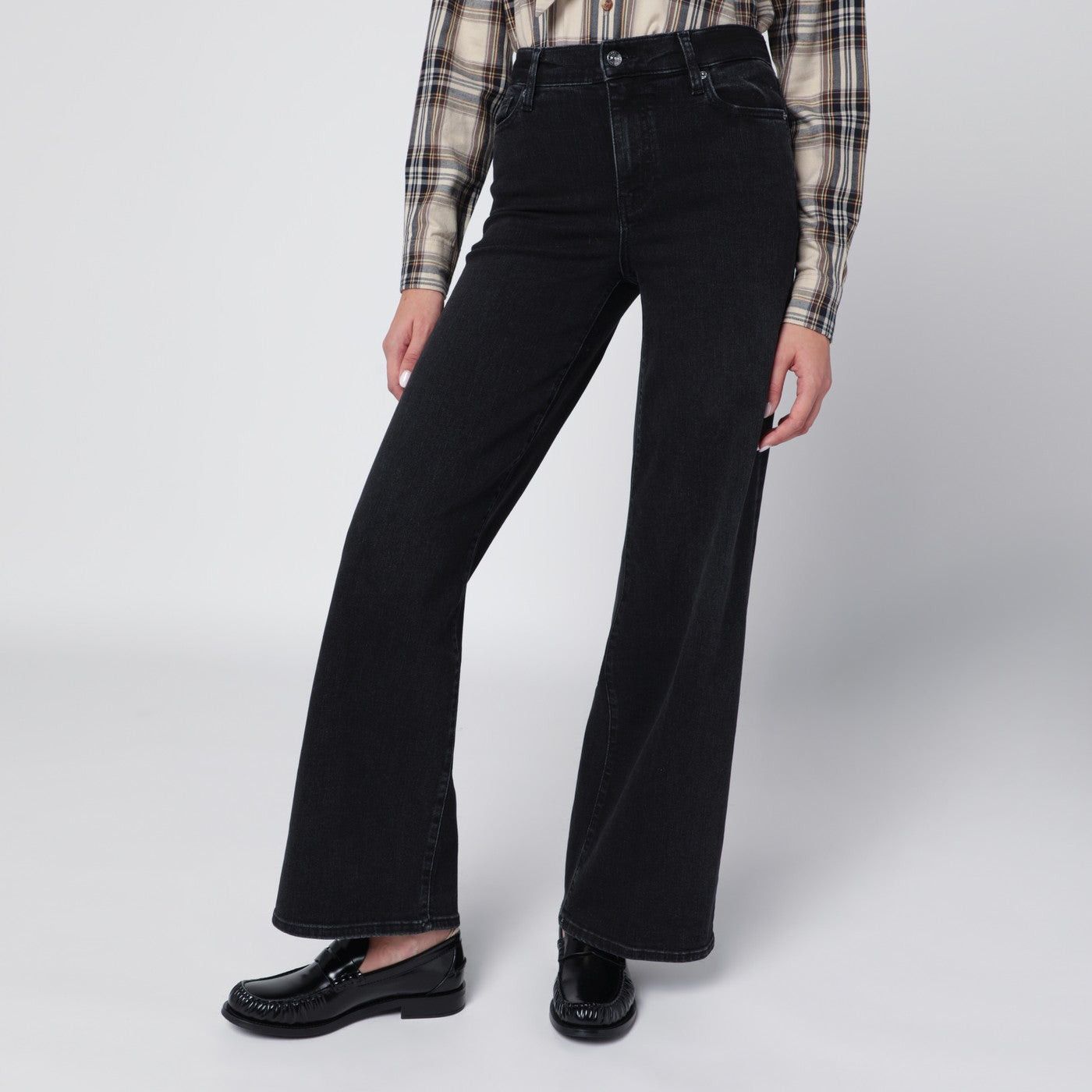 Frame Frame Black Le Slim Palazzo Trousers Size 27" / US 4 / IT 40 - 1 Thumbnail