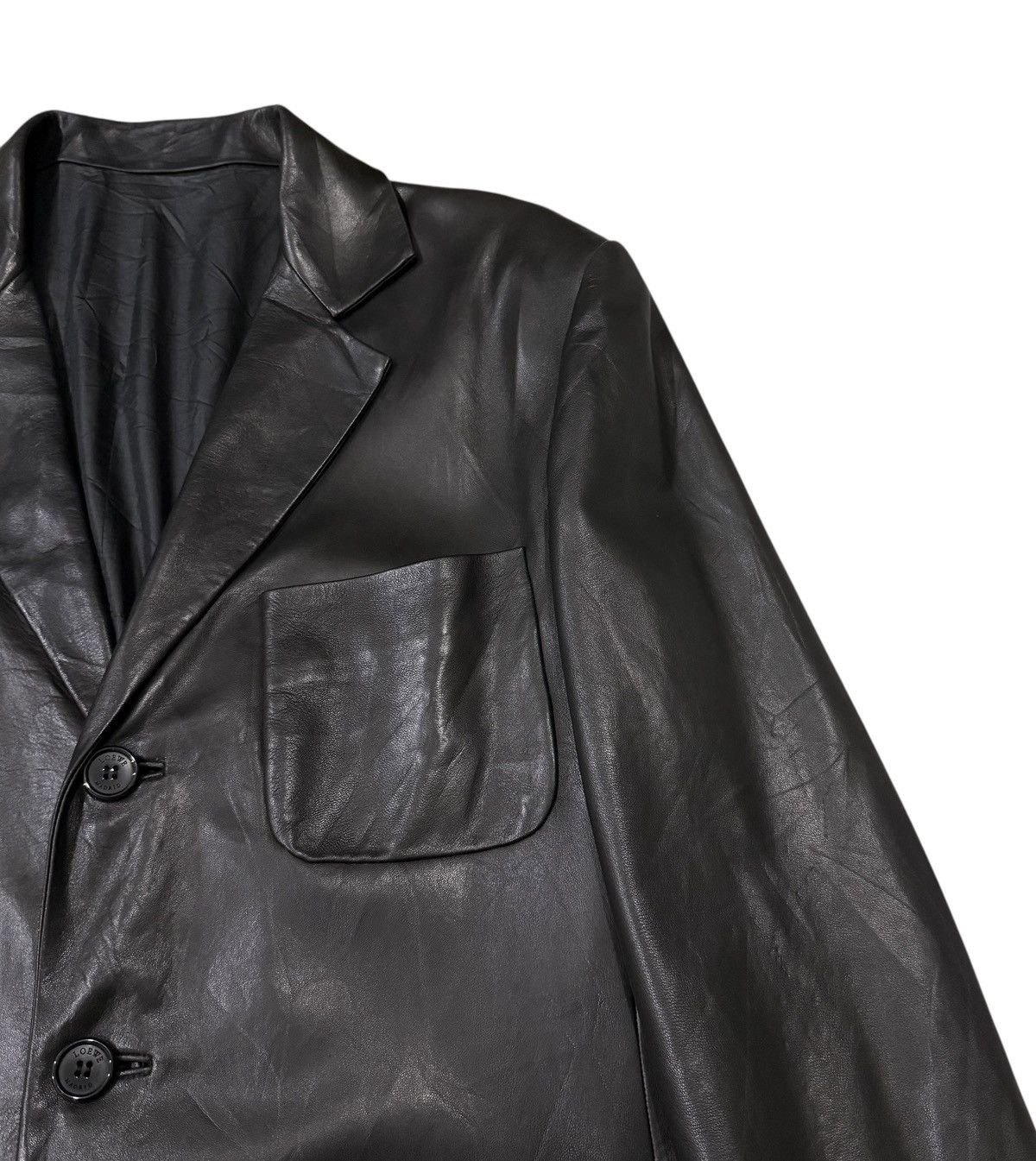 Loewe Vintage Loewe Madrid Lamb Leather Buttons Jacket Size US M / EU 48-50 / 2 - 2 Thumbnail