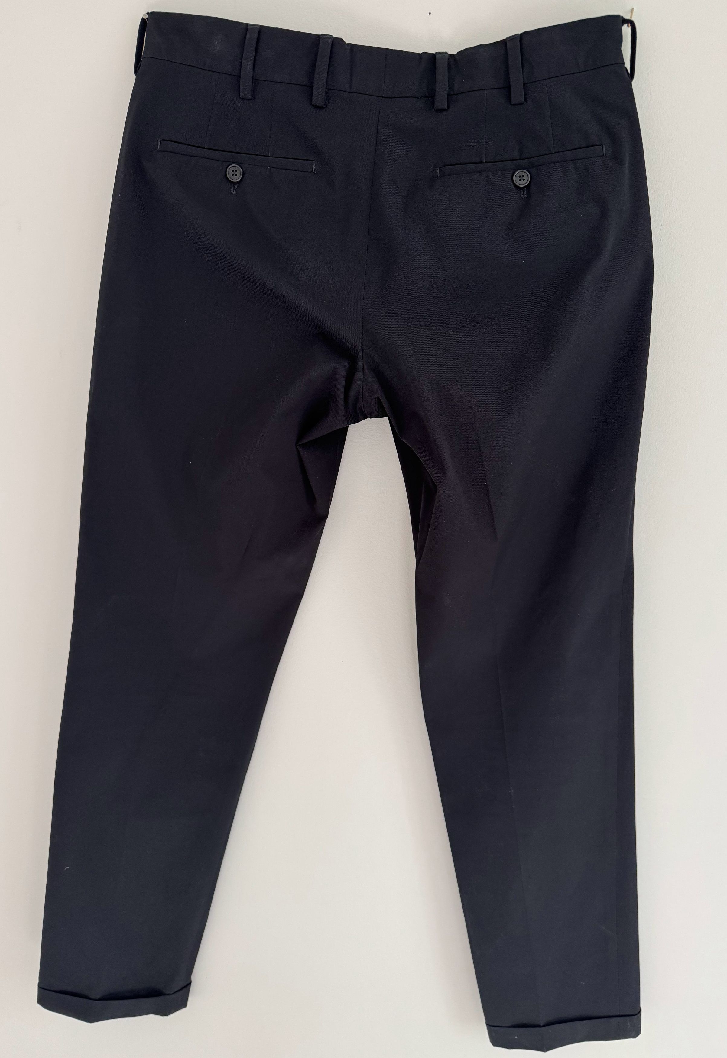 Prada Black Tech Twill Trousers Size US 32 / EU 48 - 2 Thumbnail