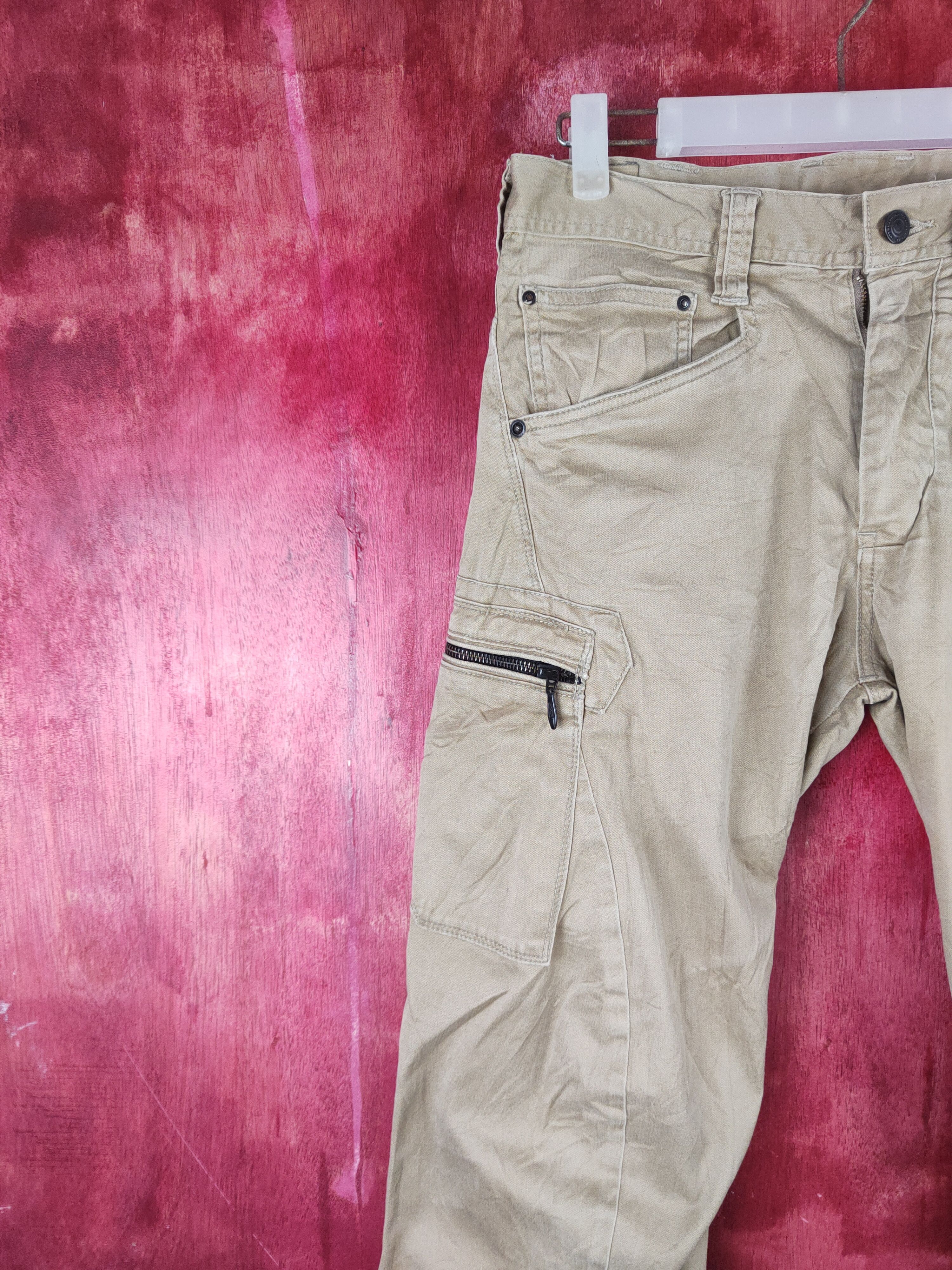 Japanese Brand Evenriver Brown Multipocket Tactical Cargo Pants #S1327 Size US 30 / EU 46 - 3 Thumbnail