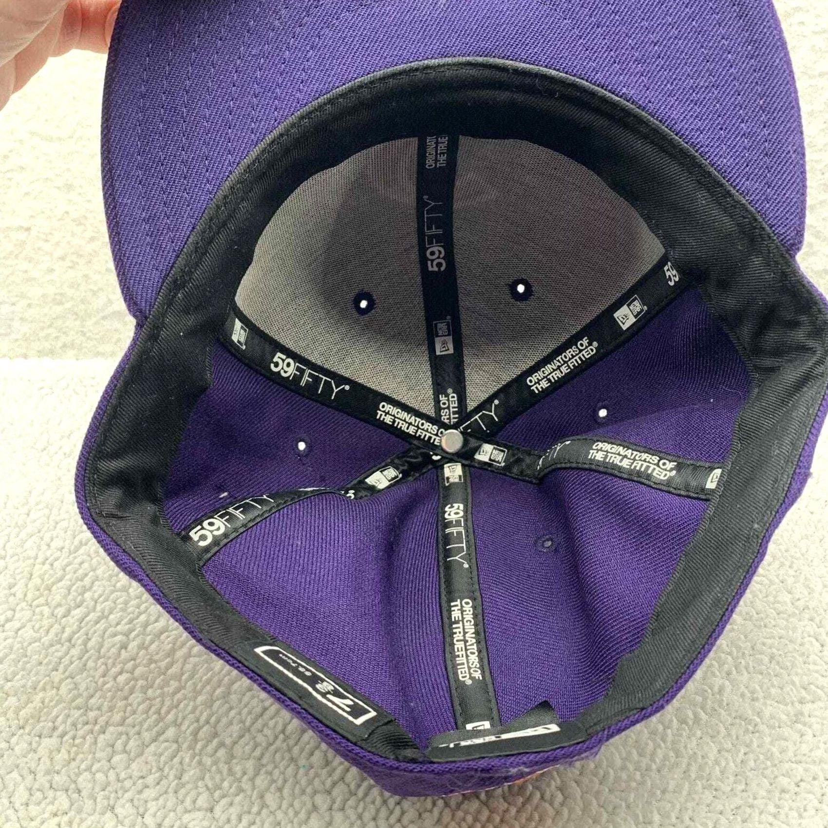New Era Clemson Tigers New Era Wool Hat Mens 7 3/8 NCAA Sports Paw Print 59Fifty Purple Casual Size ONE SIZE - 6 Thumbnail