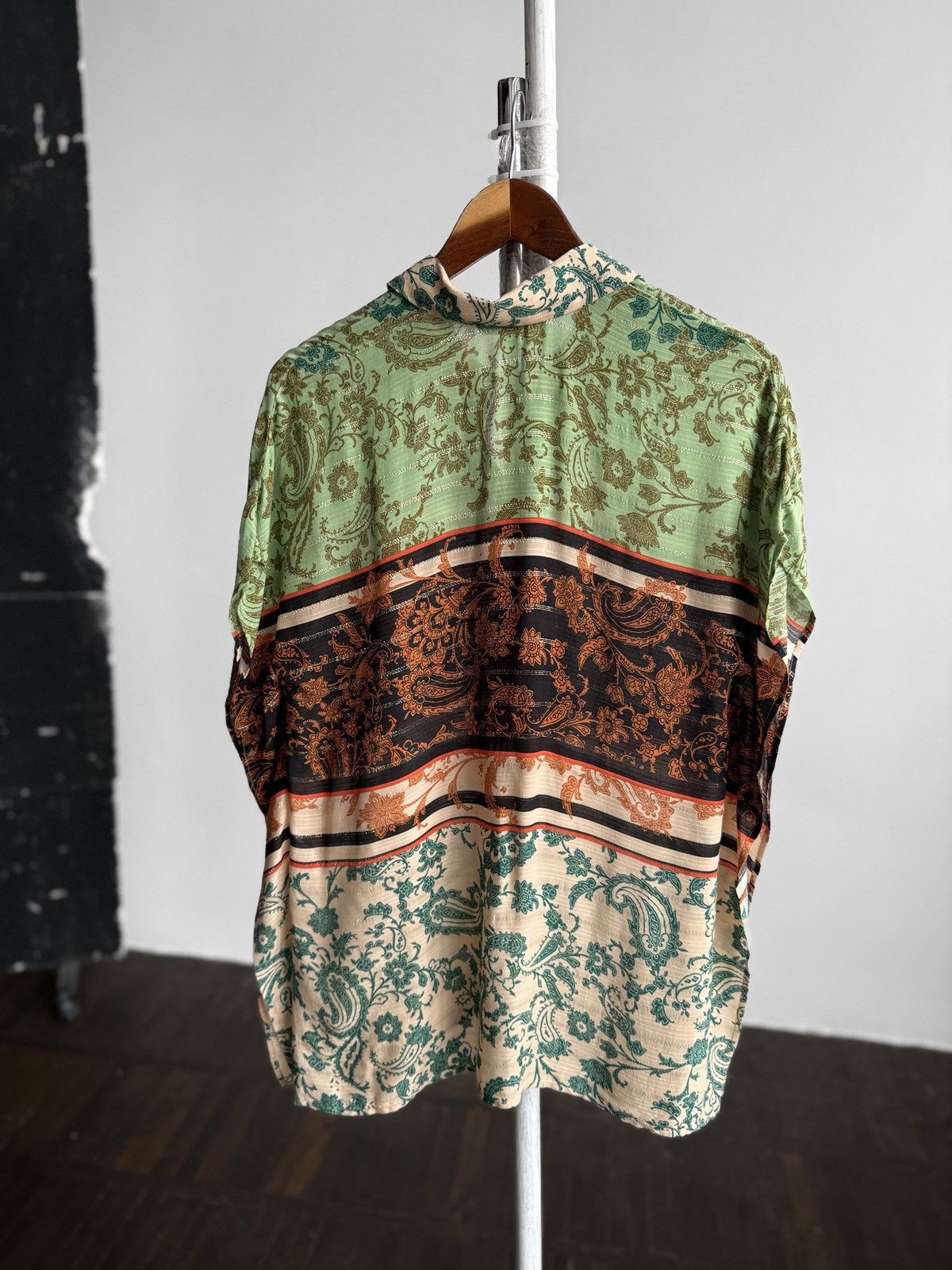 Desigual Desigual Oversized Paisley Floral Short Sleeve Shirt Blouse Size S / US 4 / IT 40 - 6 Thumbnail