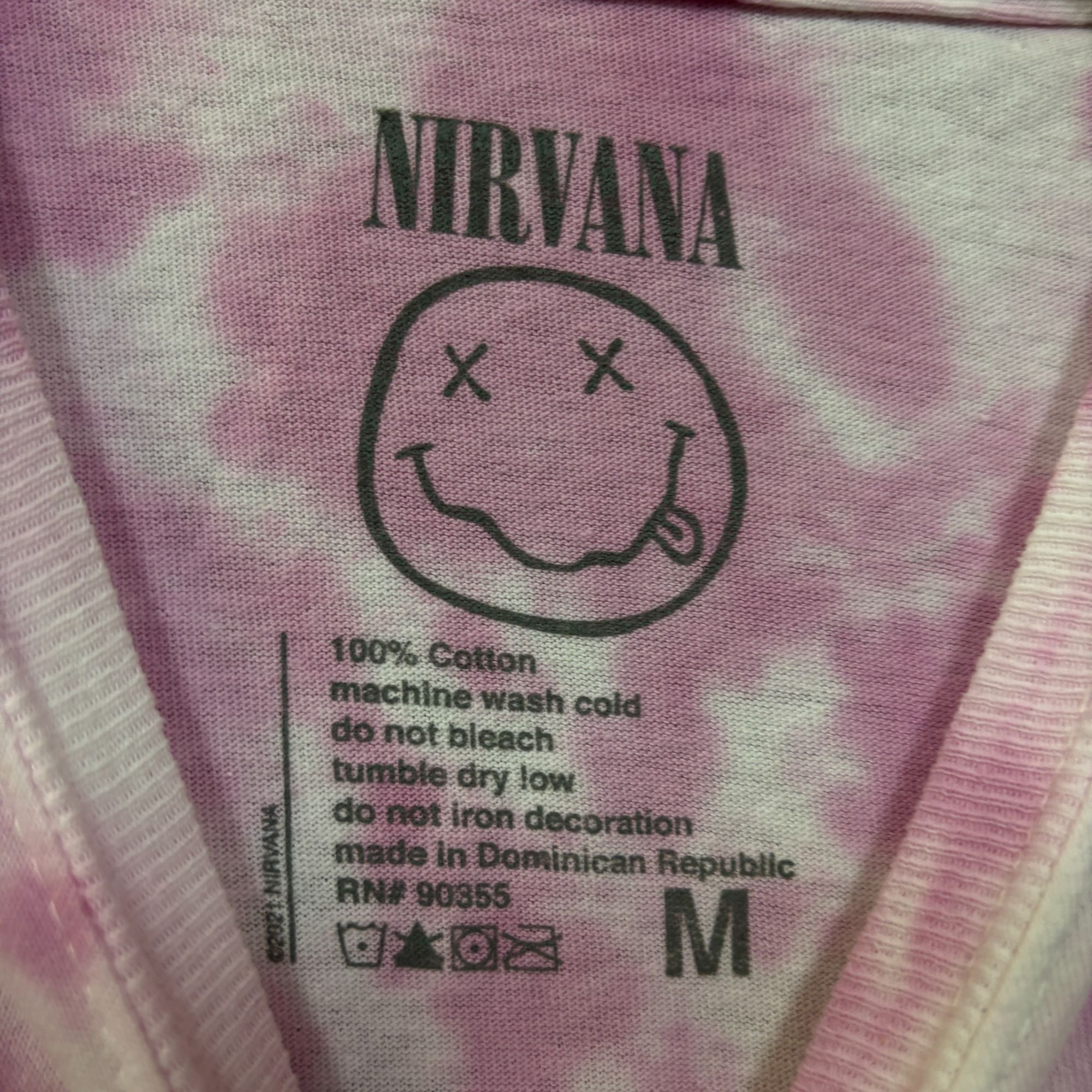 Nirvana Nirvana Nevermind Smiley Face tiedye grunge Tshirt size medi Size US M / EU 48-50 / 2 - 4 Thumbnail